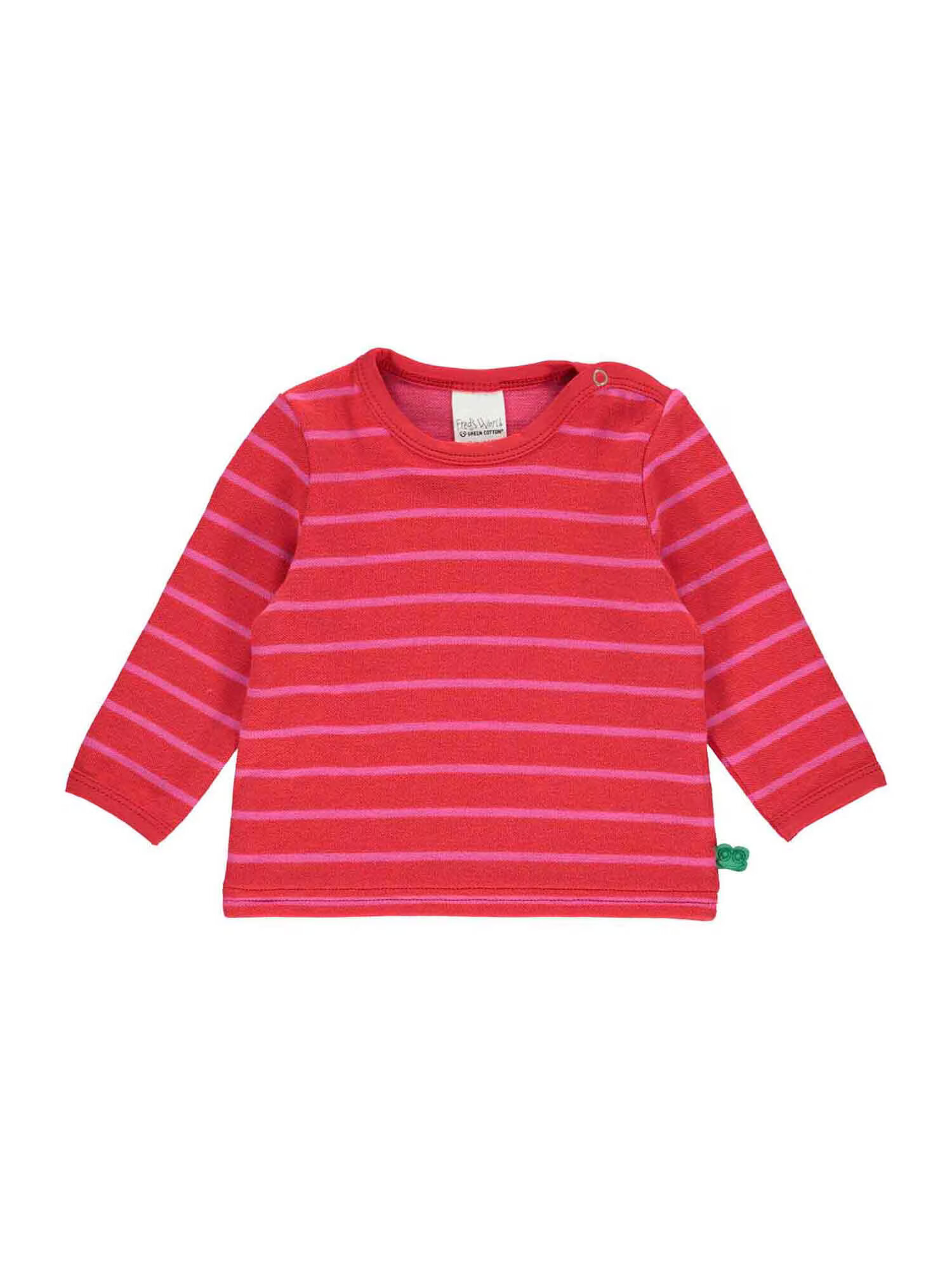 Fred's World by GREEN COTTON Tricou roz / fucsia / roșu cranberry / roșu pepene - Pled.ro