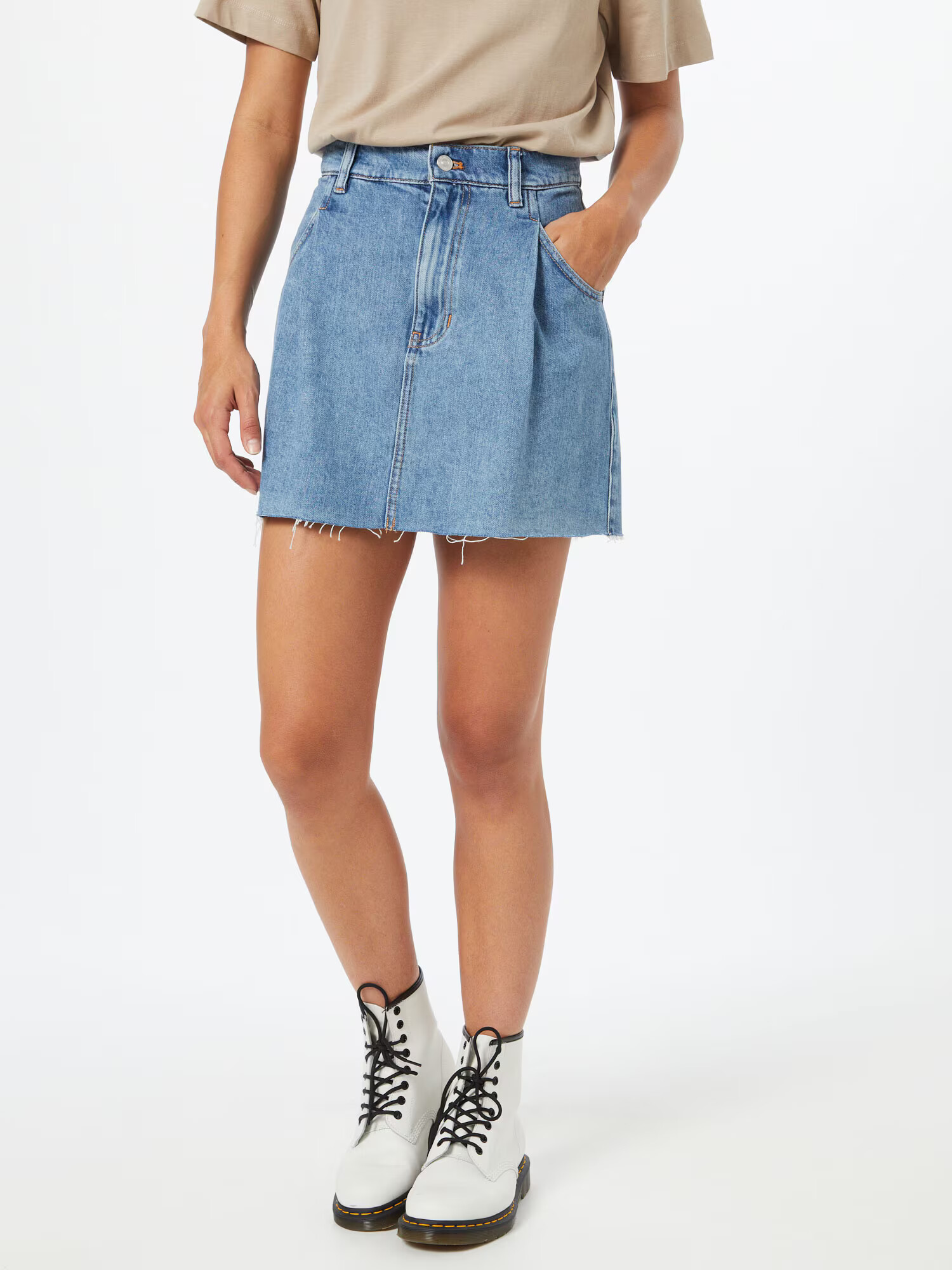 Free People Fustă 'COSMICO FLIRT' albastru denim - Pled.ro