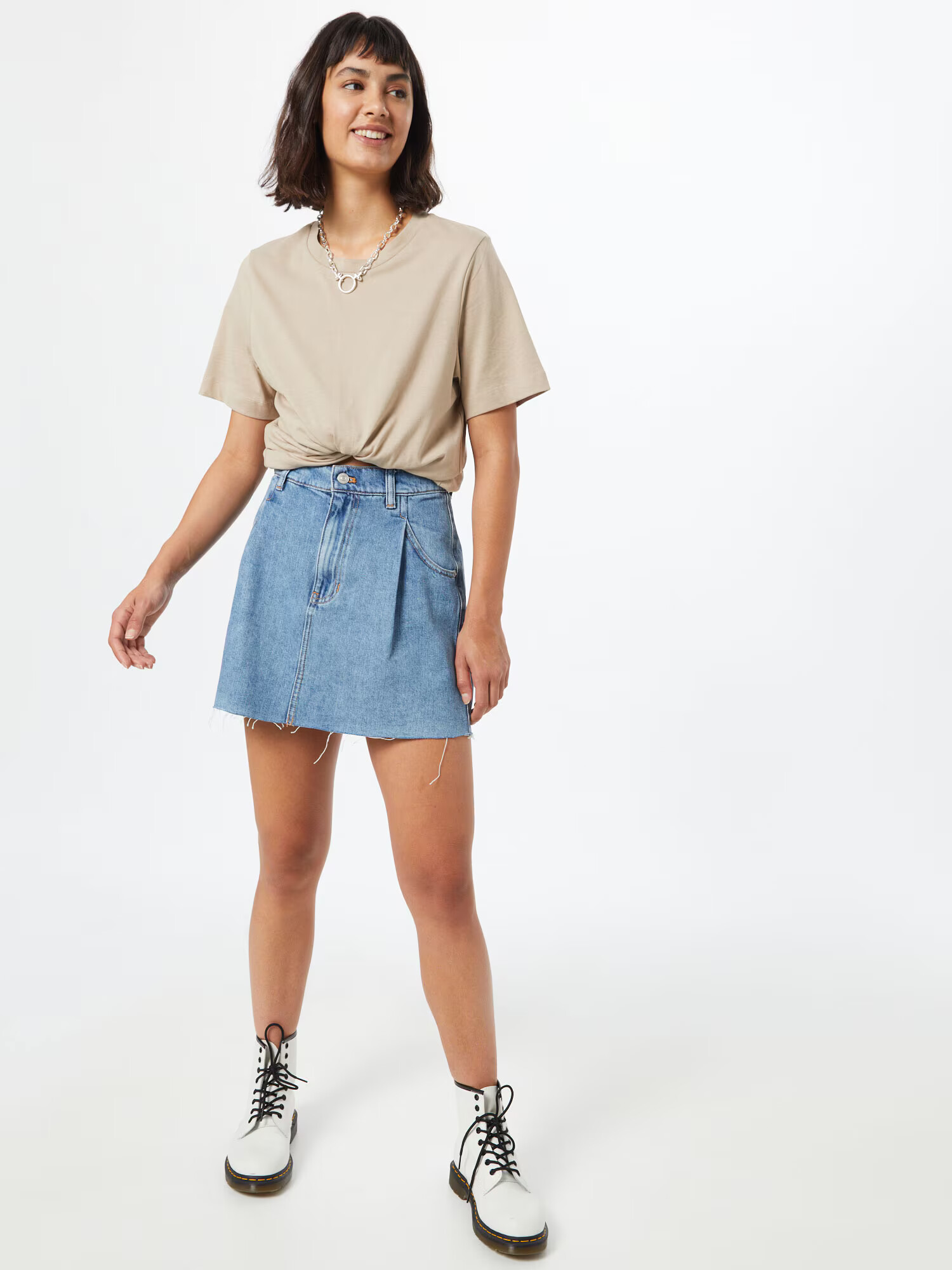 Free People Fustă 'COSMICO FLIRT' albastru denim - Pled.ro