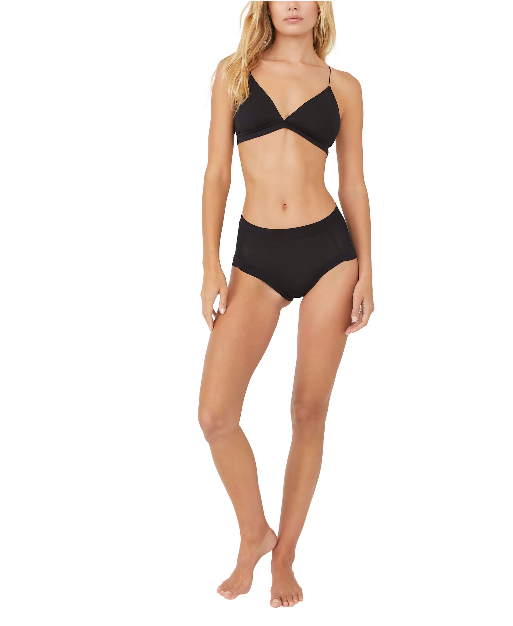 Free People Slip negru - Pled.ro