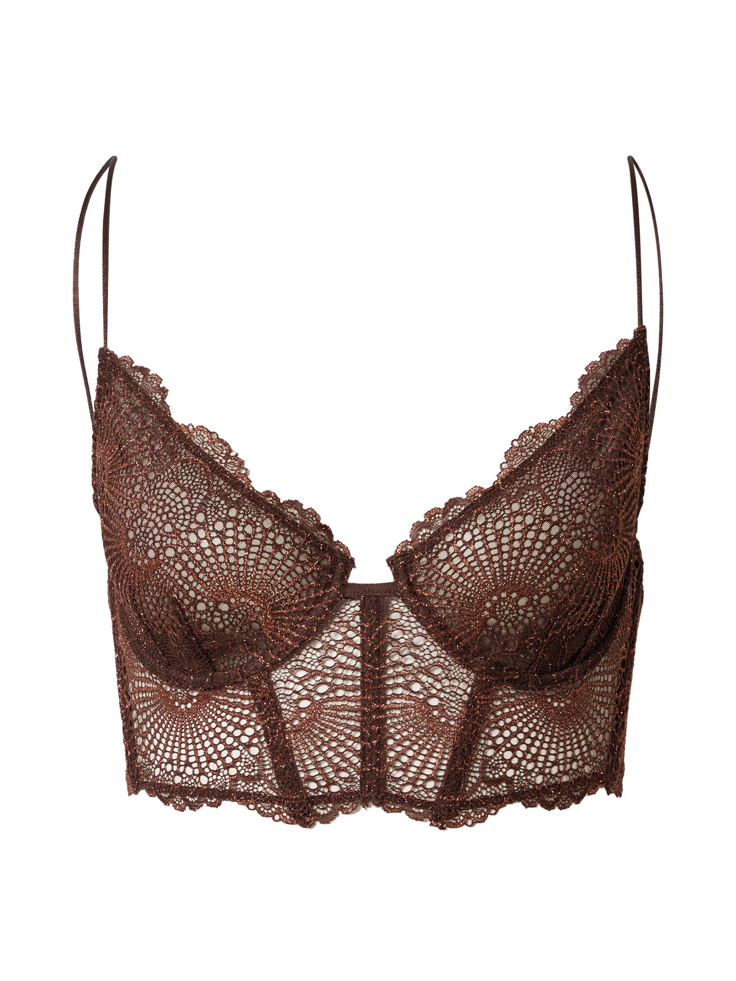 Free People Sutien arămiu - Pled.ro