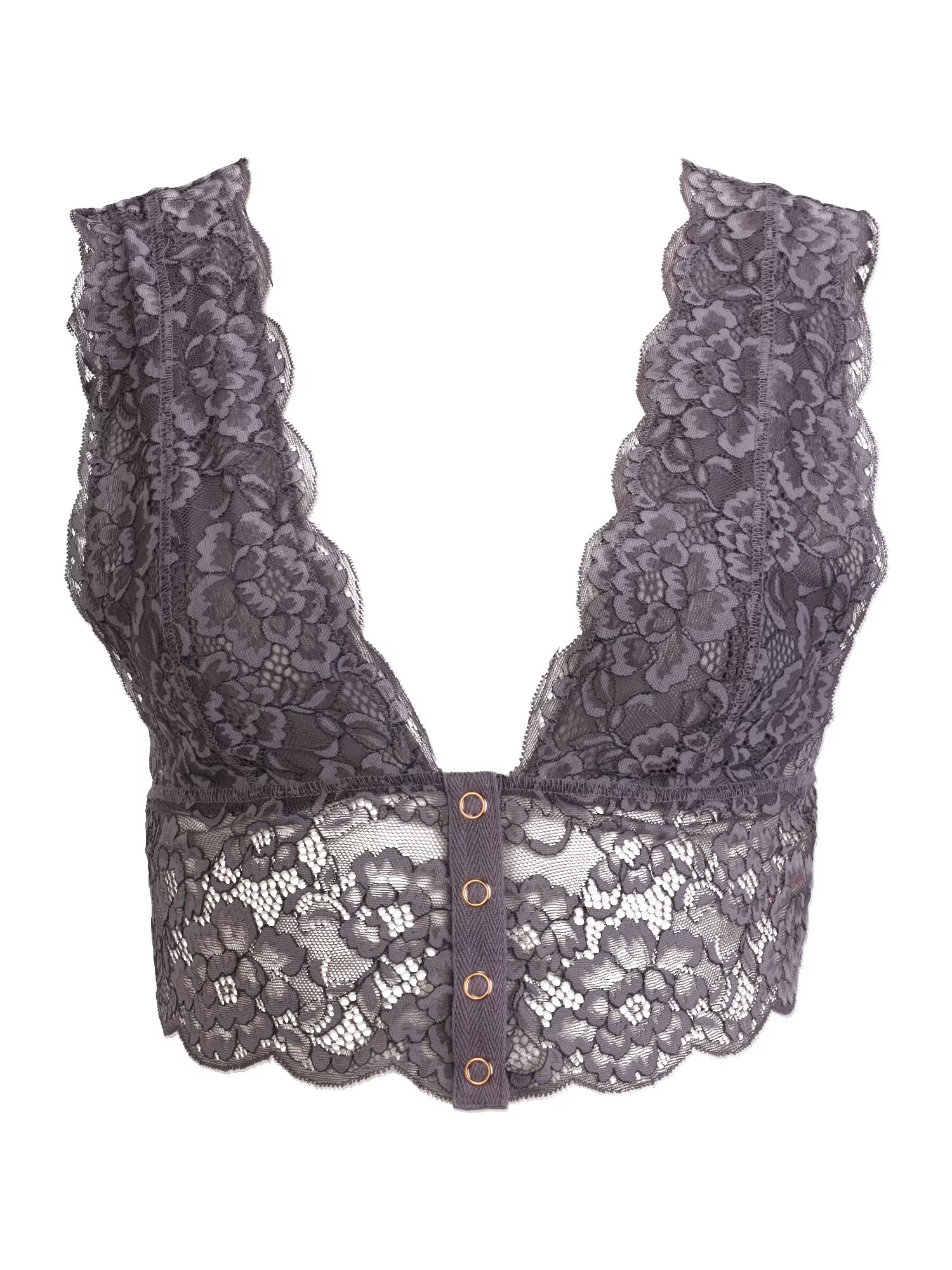 Free People Sutien 'HEARTBREAKER' gri - Pled.ro