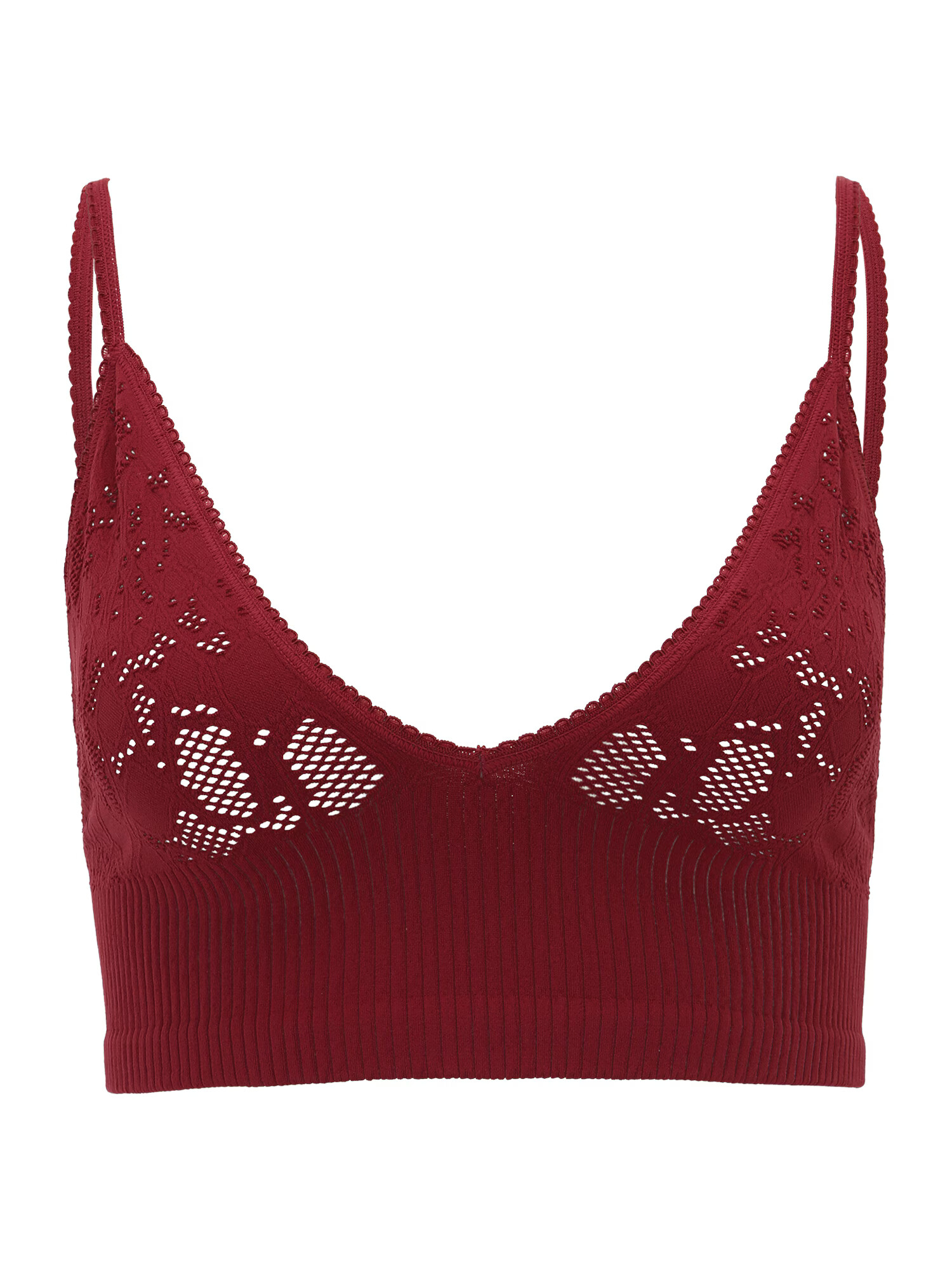 Free People Sutien roșu bordeaux - Pled.ro