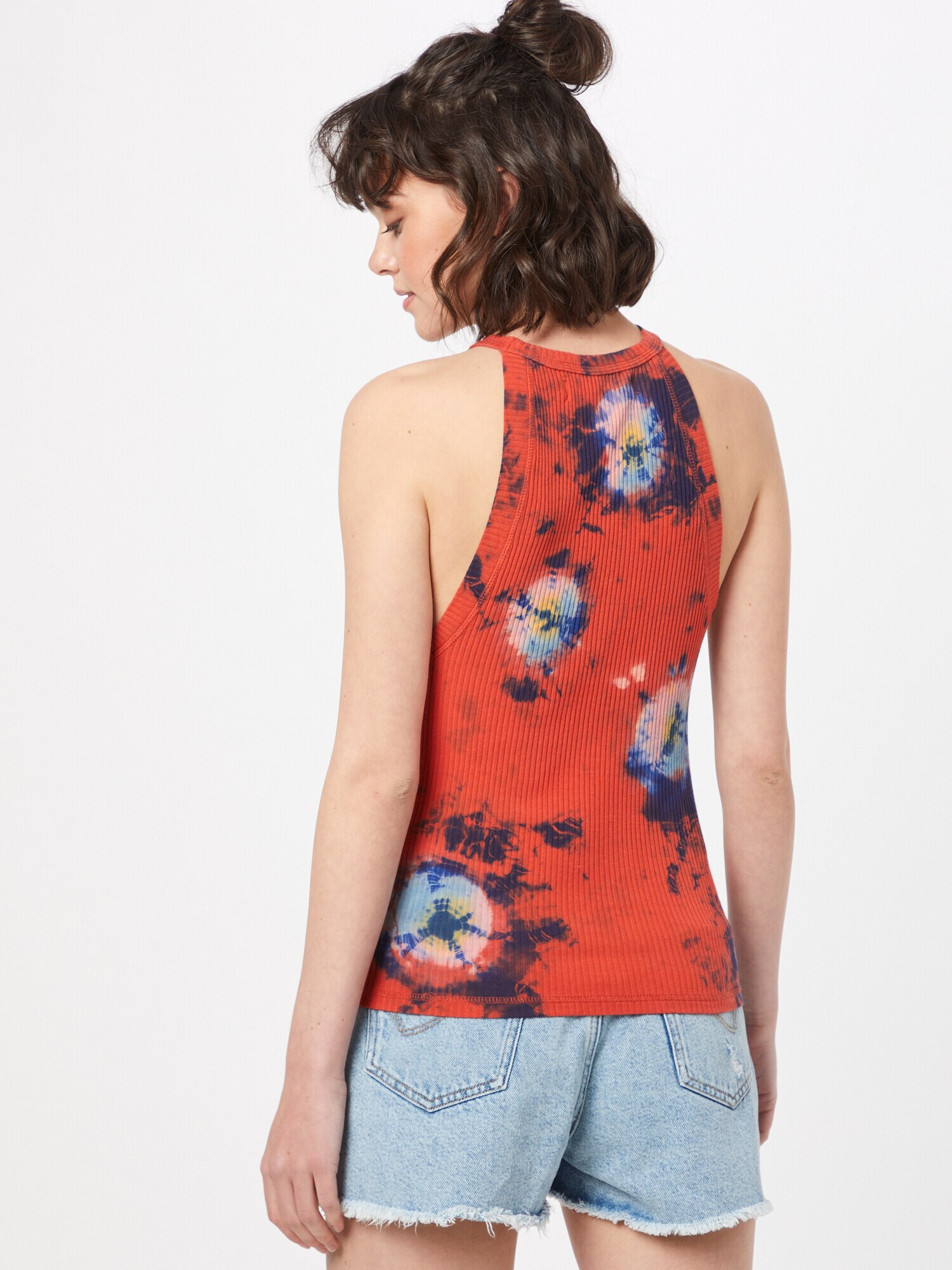 Free People Top brodat 'EASY BREEZY' albastru / albastru noapte / galben / roșu - Pled.ro