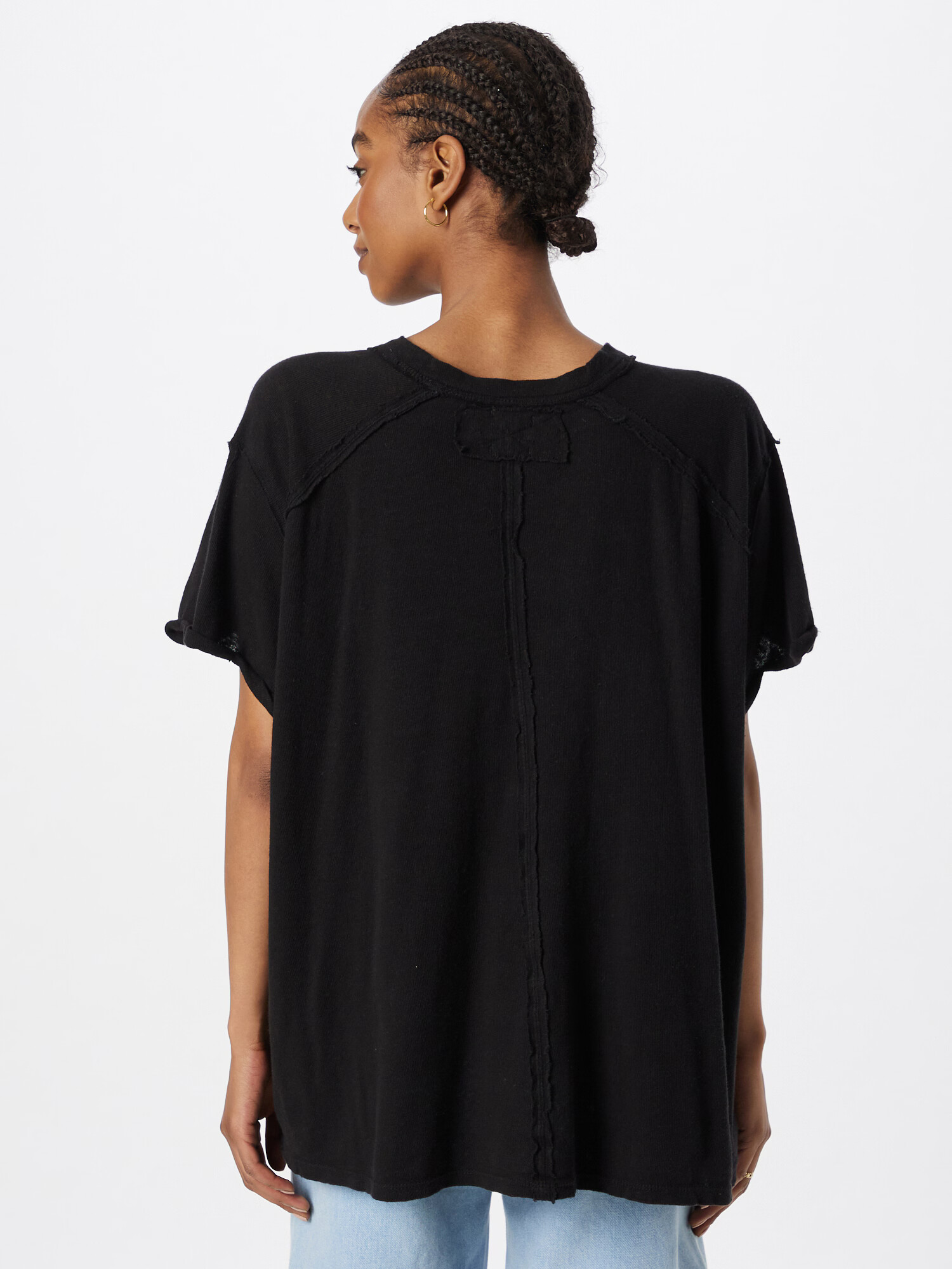 Free People Tricou 'BF' negru - Pled.ro