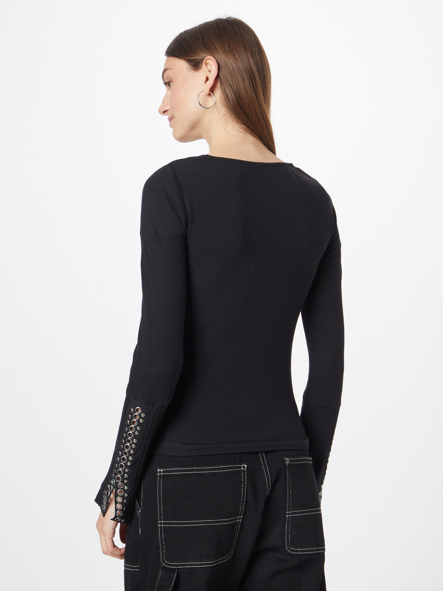 Free People Tricou negru - Pled.ro