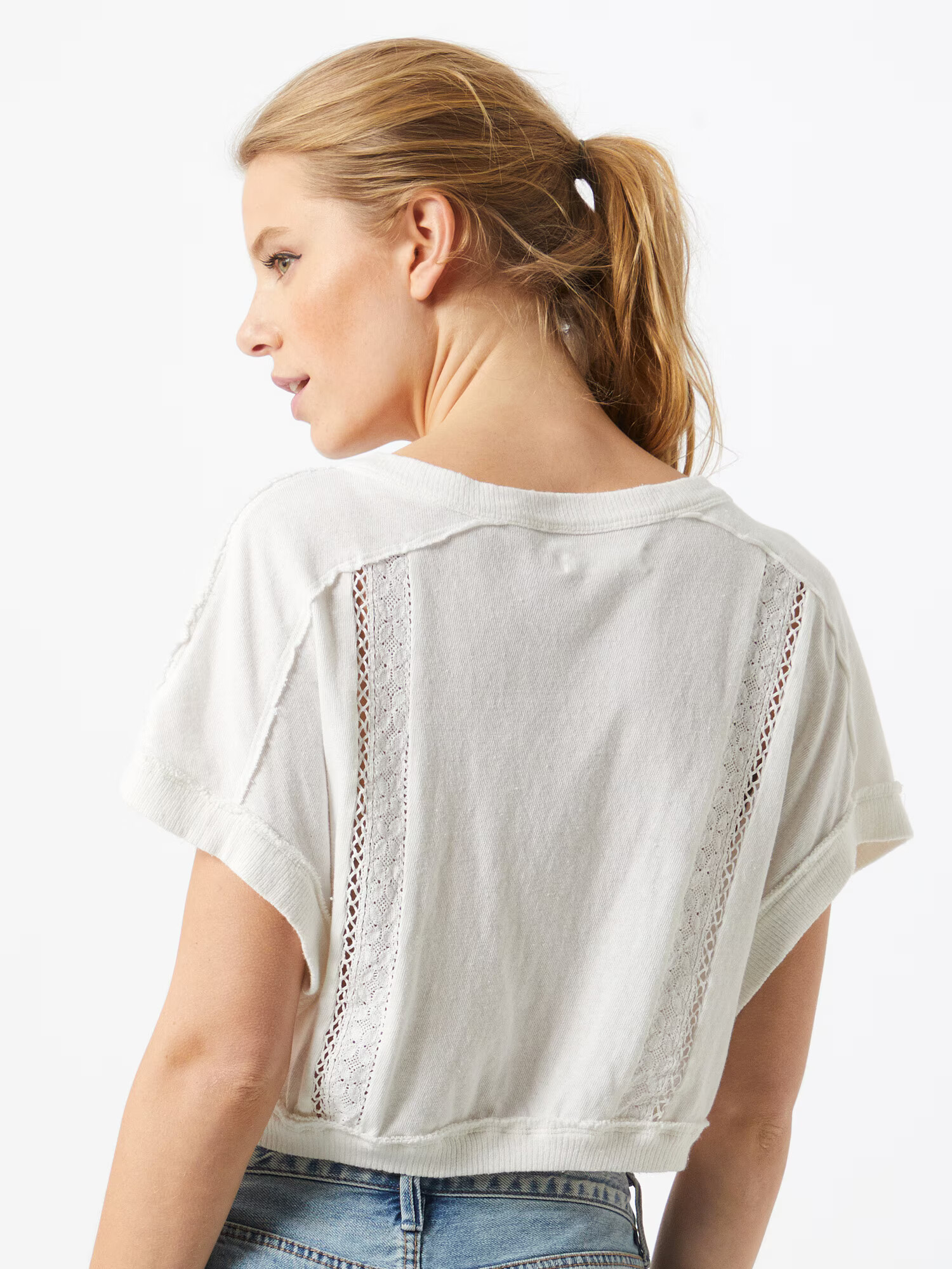 Free People Tricou 'Roxy' alb - Pled.ro