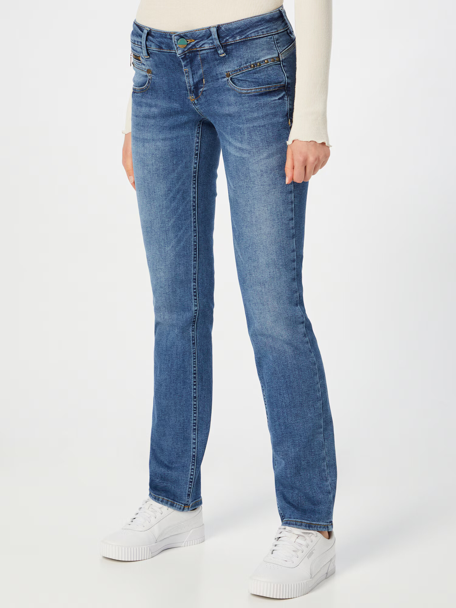 FREEMAN T. PORTER Jeans 'Alexa' albastru denim - Pled.ro