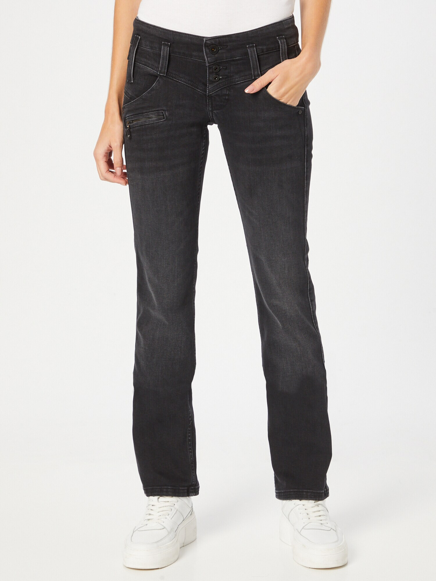 FREEMAN T. PORTER Jeans 'Amelie' negru denim - Pled.ro