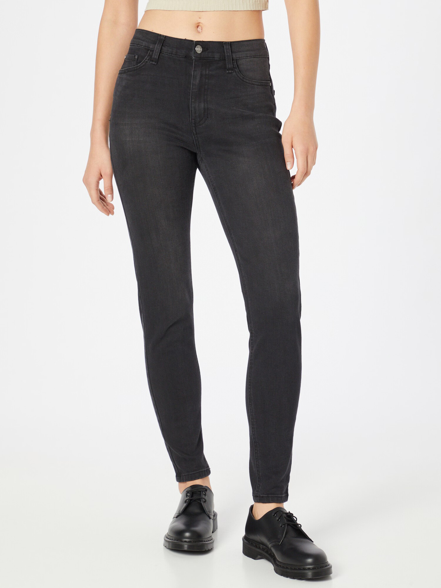 Freequent Jeans negru denim - Pled.ro