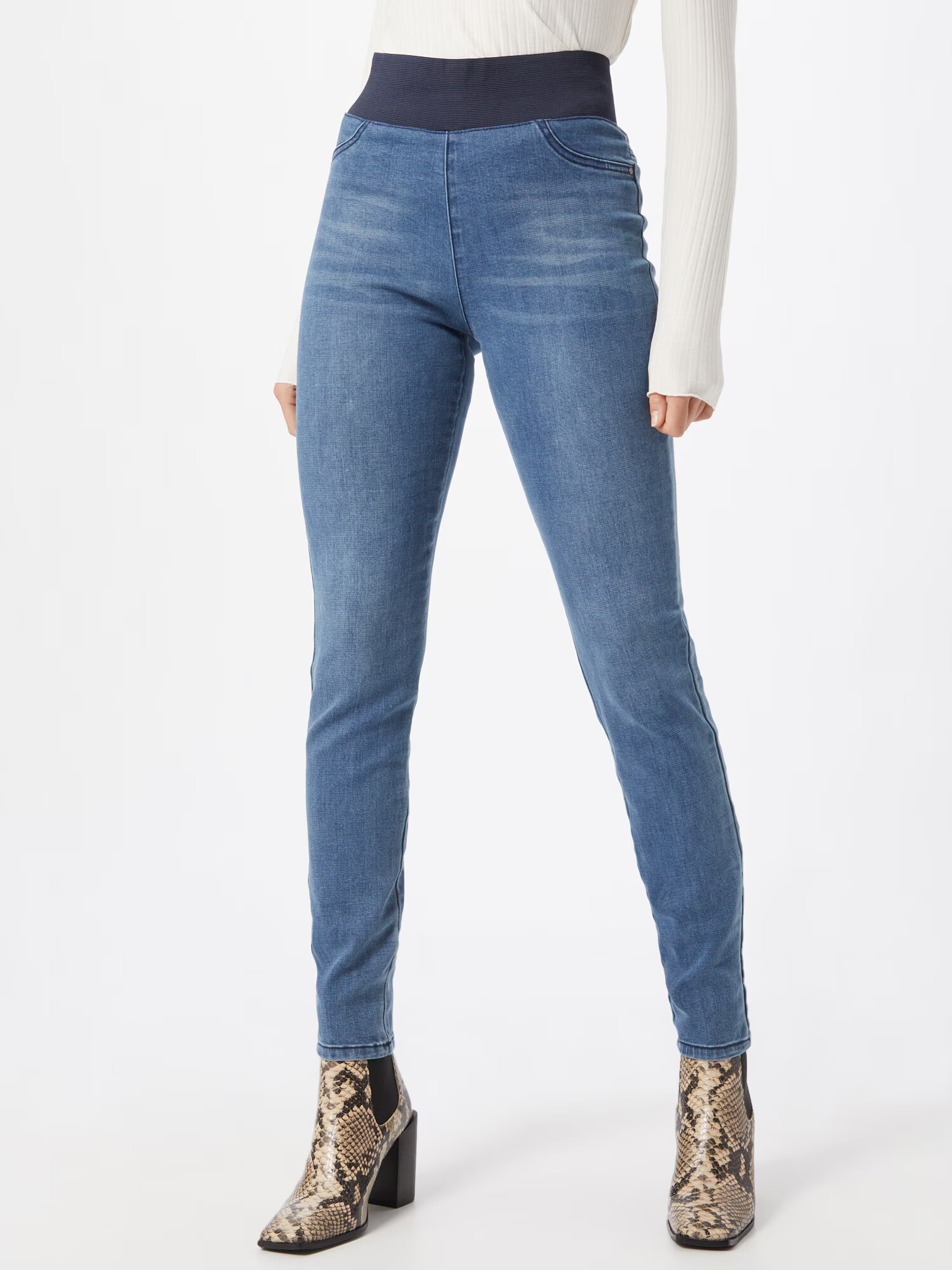 Freequent Jeggings 'Shantal' albastru denim - Pled.ro