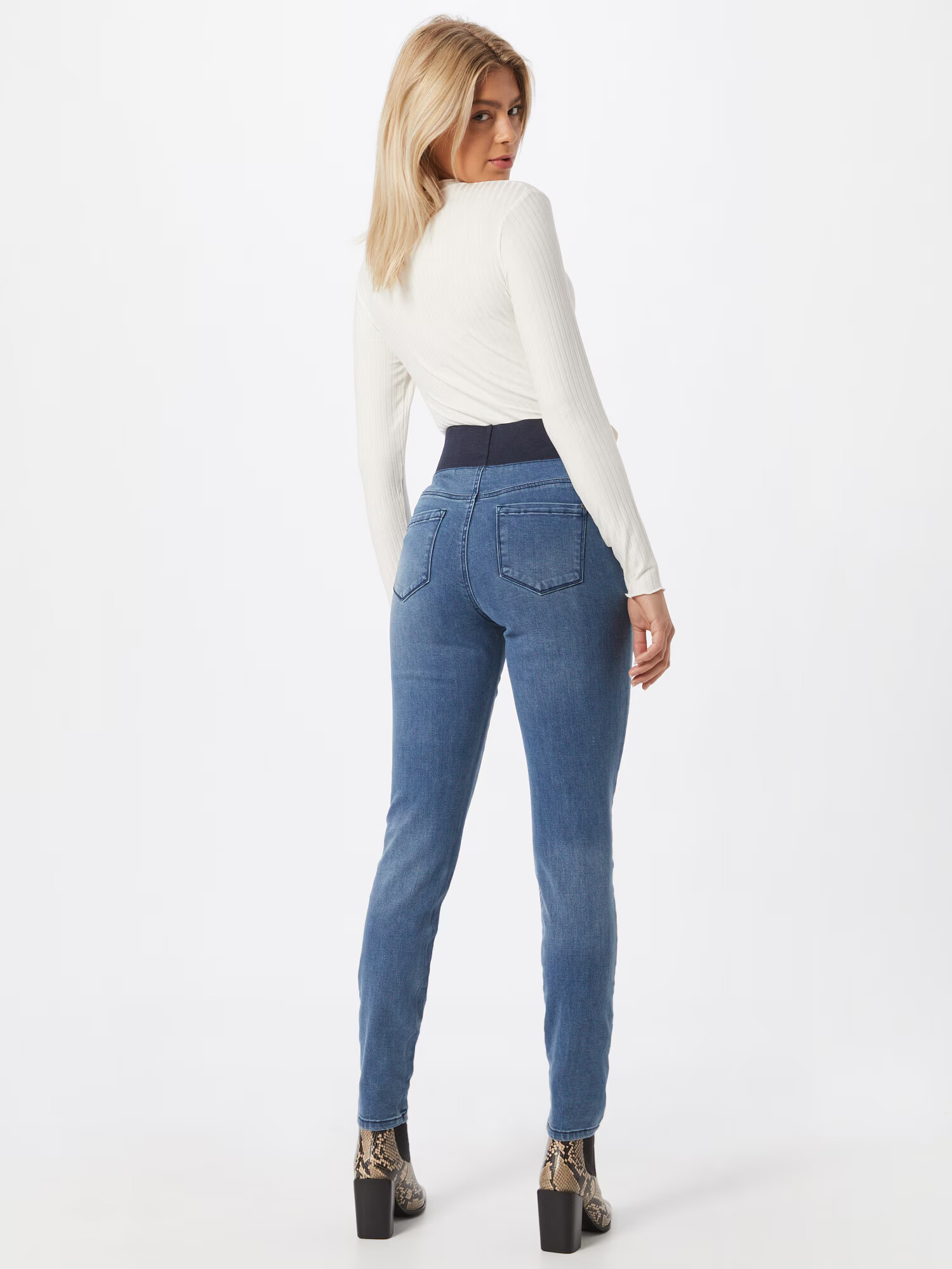 Freequent Jeggings 'Shantal' albastru denim - Pled.ro