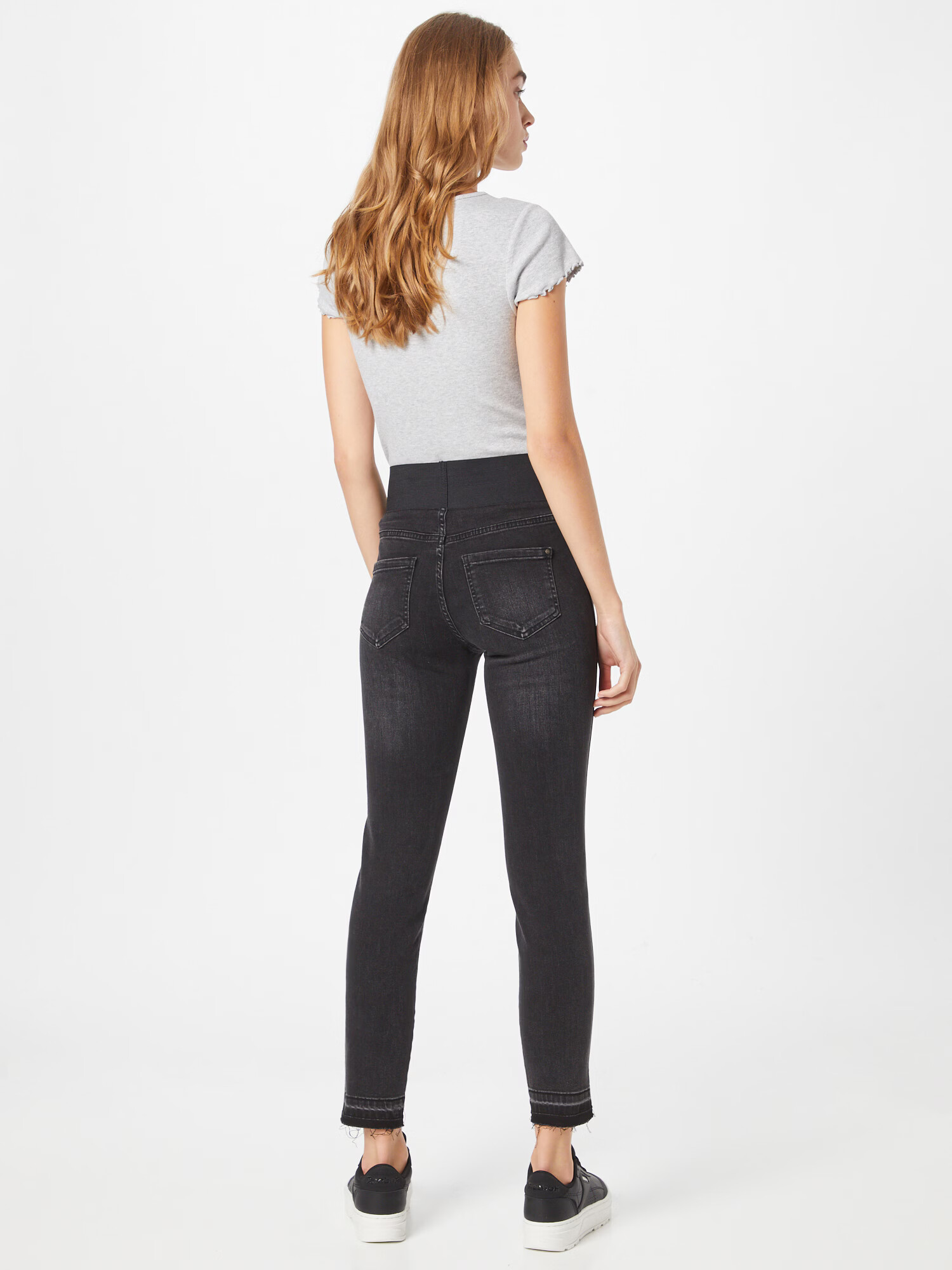 Freequent Jeggings 'SHANTAL' negru denim - Pled.ro