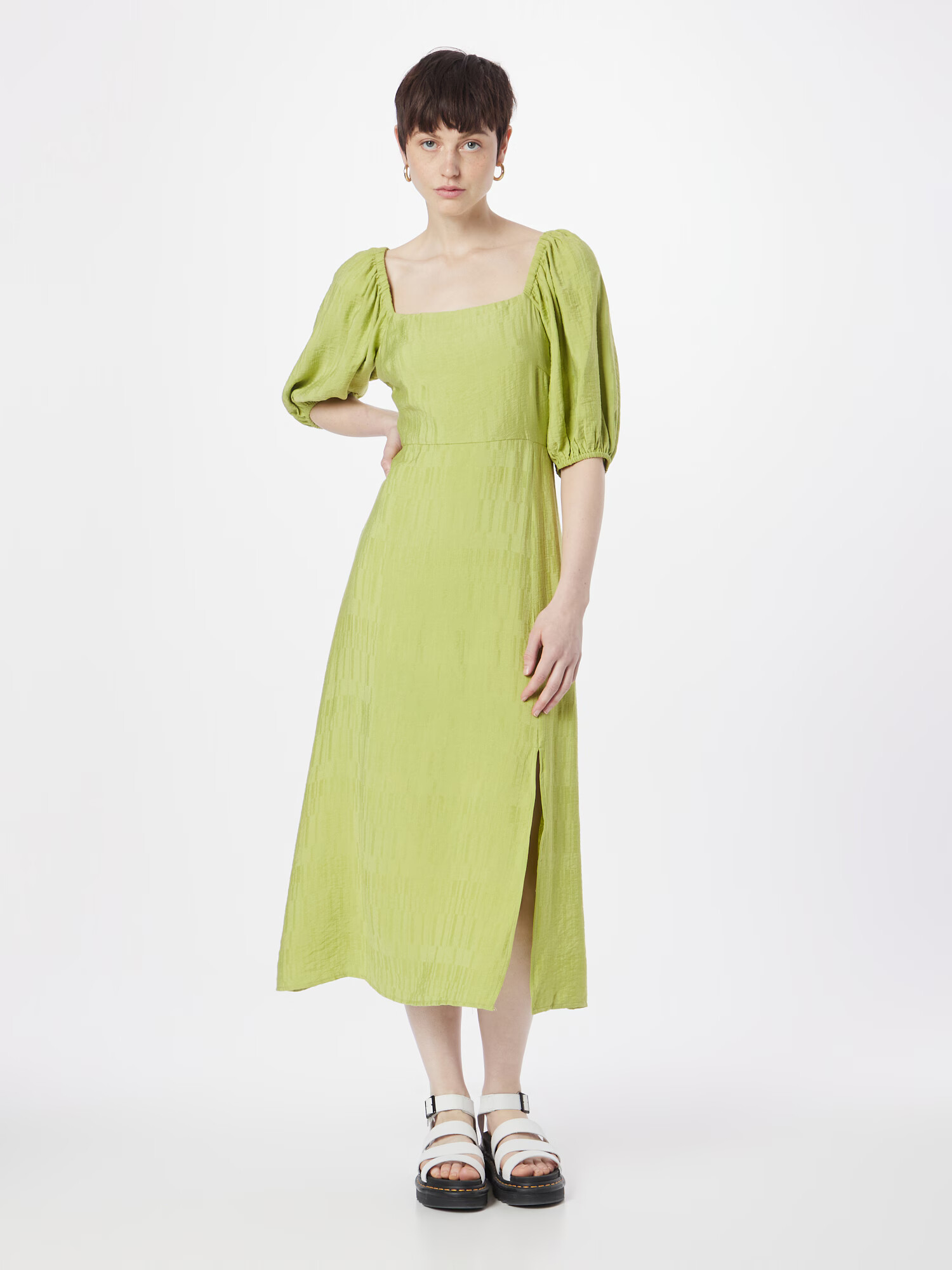 FRNCH PARIS Rochie 'CELINE' verde stuf - Pled.ro