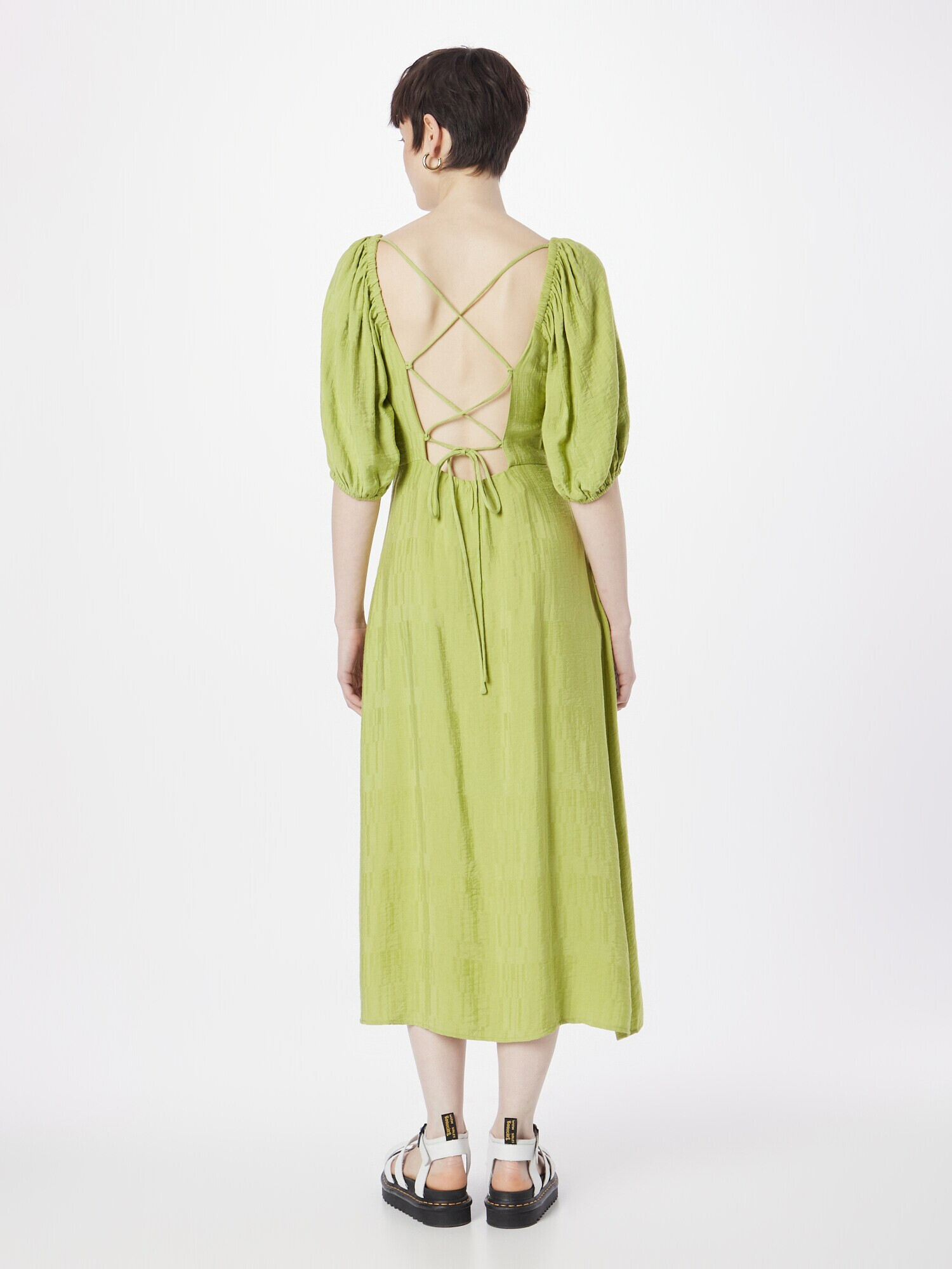 FRNCH PARIS Rochie 'CELINE' verde stuf - Pled.ro