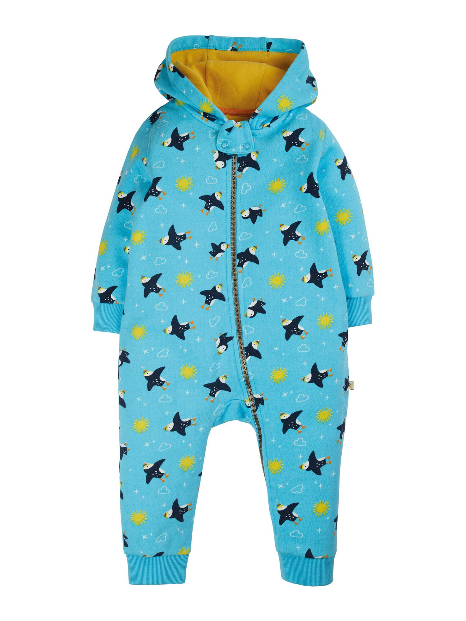 Frugi Salopetă bleumarin / turcoaz / galben / alb - Pled.ro