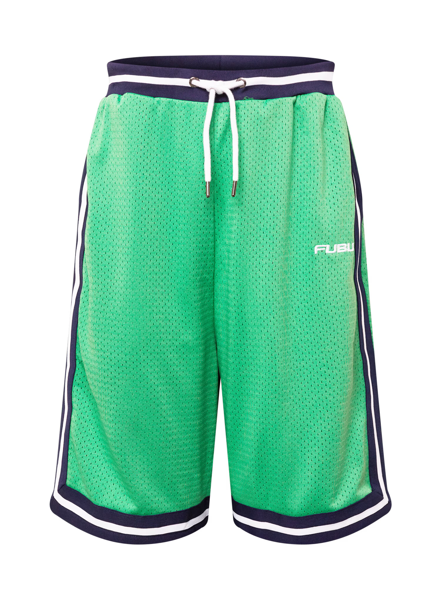 FUBU Pantaloni albastru închis / verde / alb - Pled.ro