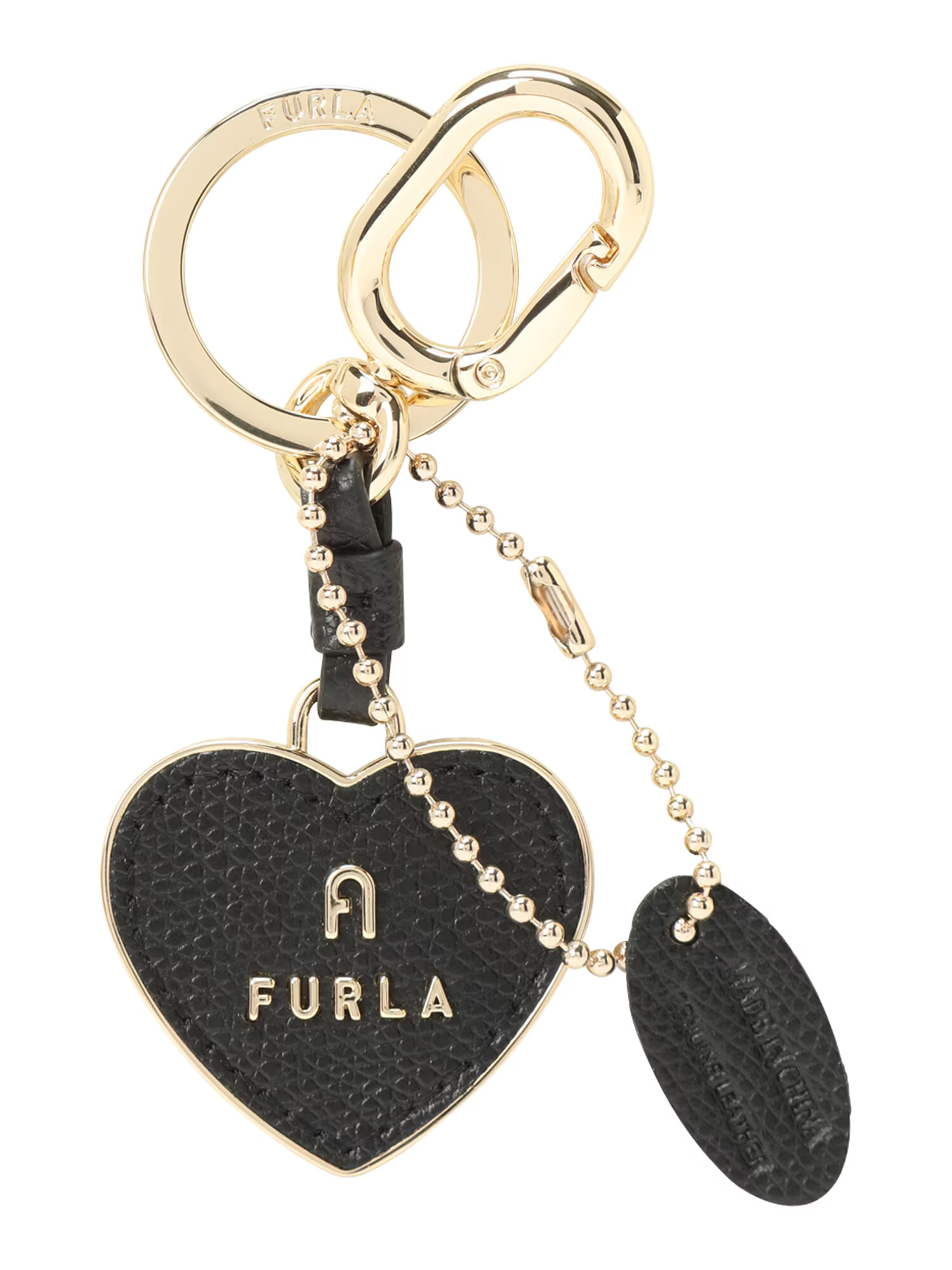 FURLA Breloc 'CAMELIA' auriu / negru - Pled.ro