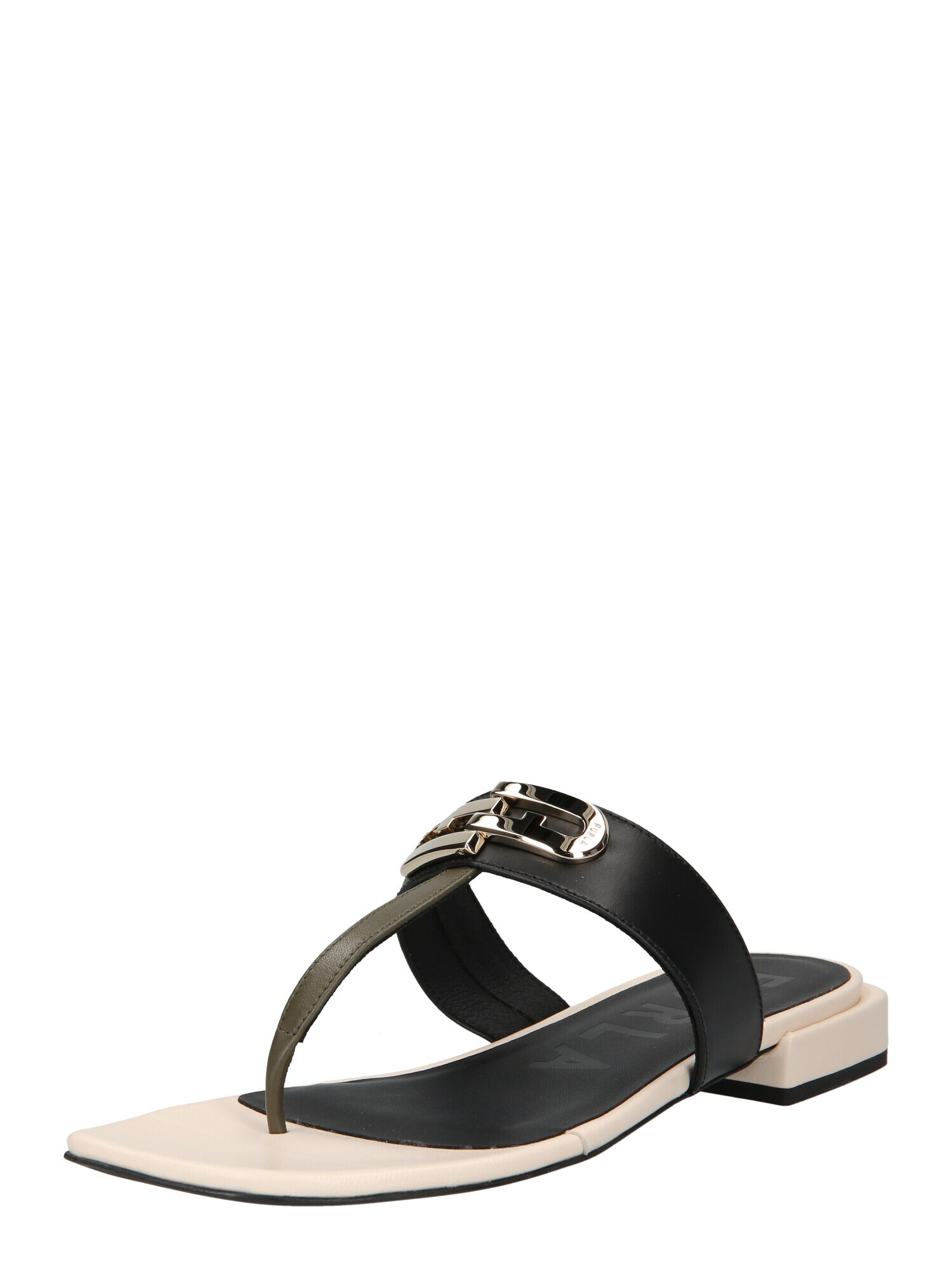 FURLA Flip-flops kaki / negru - Pled.ro