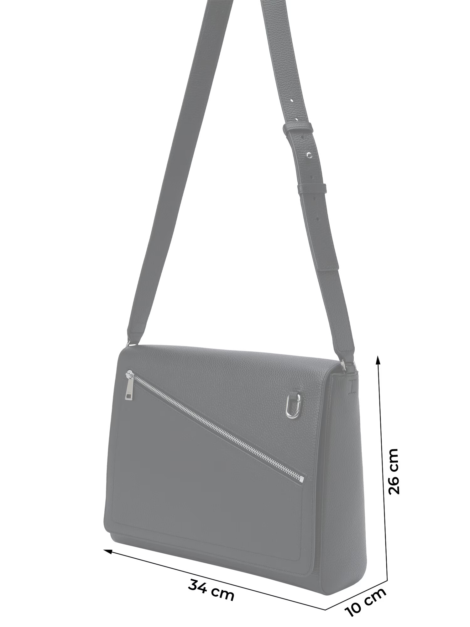 FURLA Messenger 'Crono' negru - Pled.ro