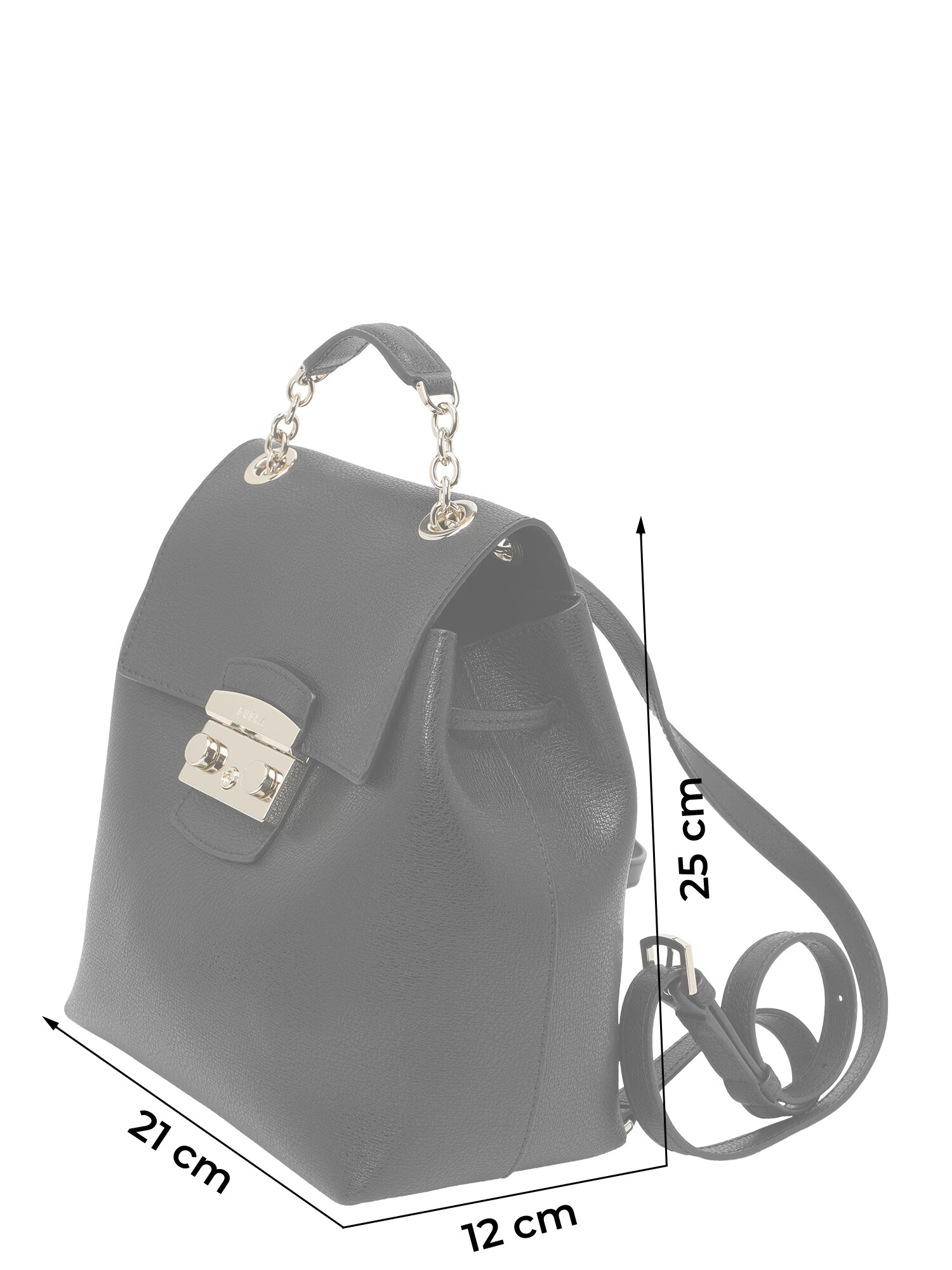 FURLA Rucsac 'METROPOLIS' negru - Pled.ro