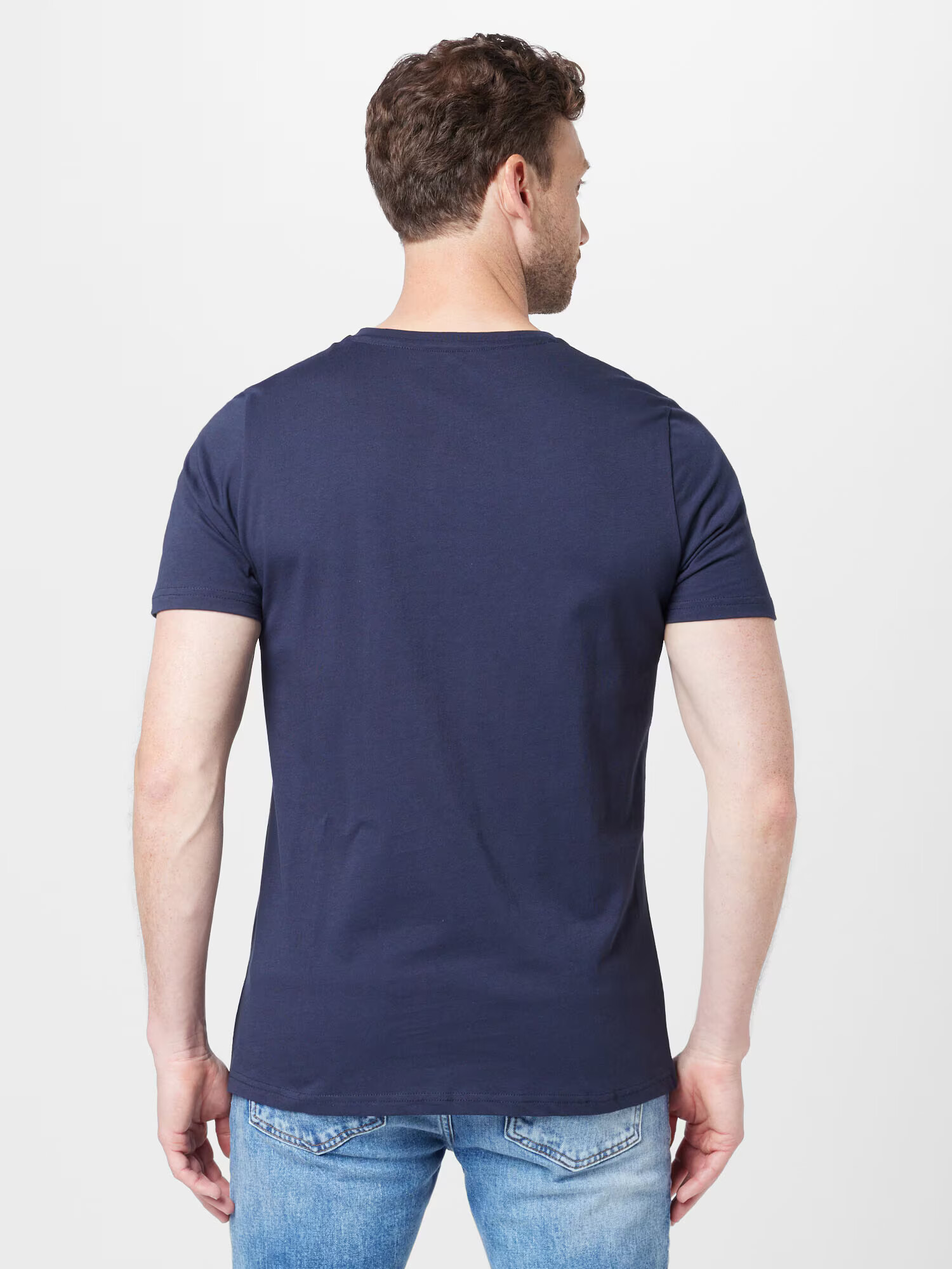 FYNCH-HATTON Tricou bleumarin / albastru deschis - Pled.ro