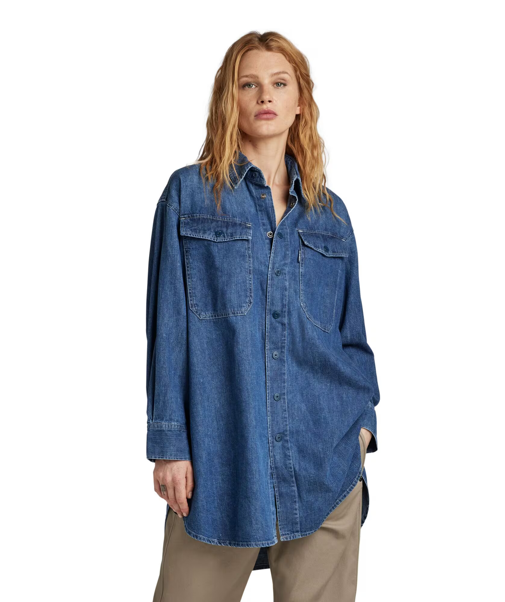 G-Star RAW Bluză albastru denim - Pled.ro