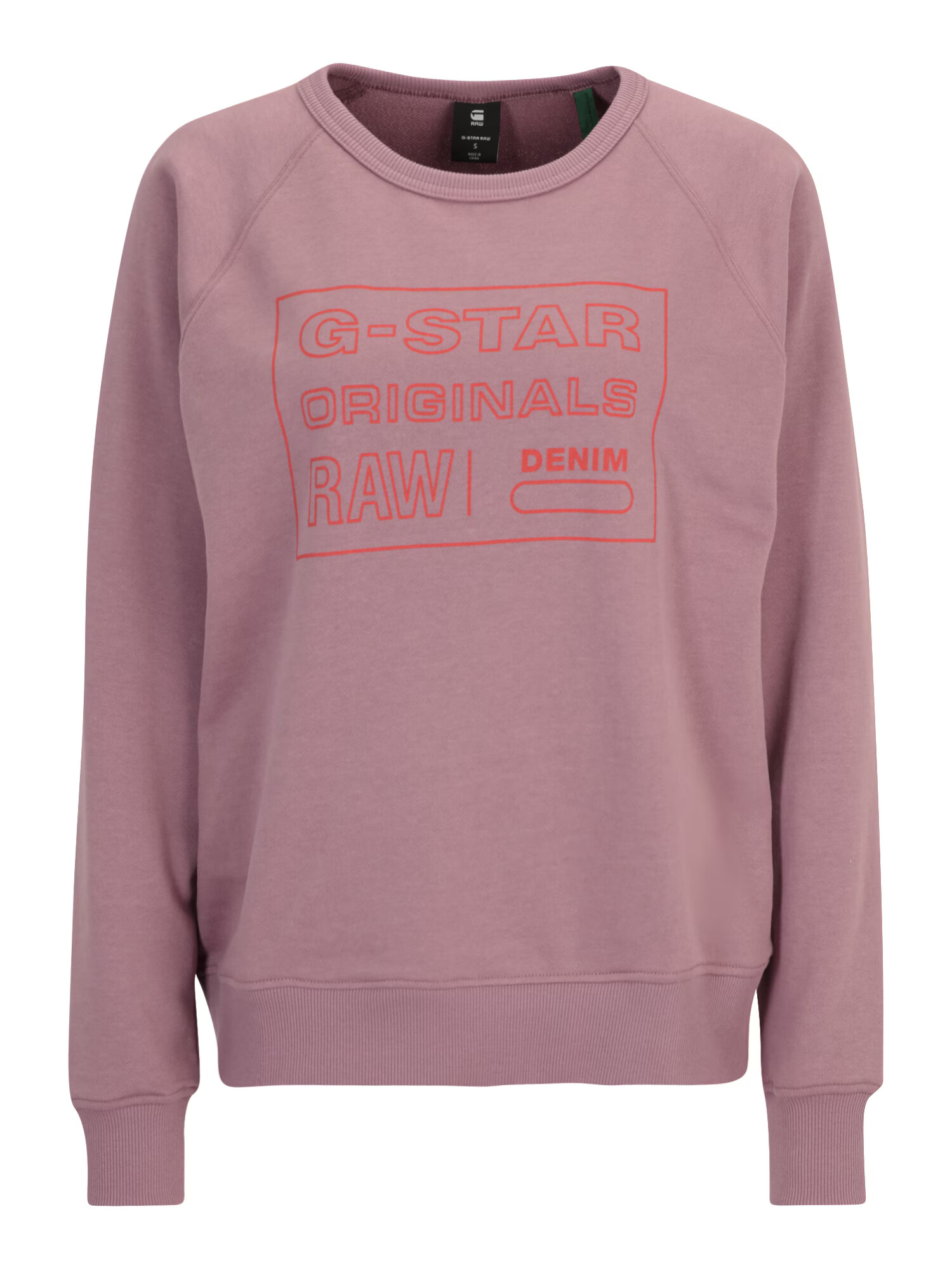 G-Star RAW Bluză de molton mauve / portocaliu - Pled.ro