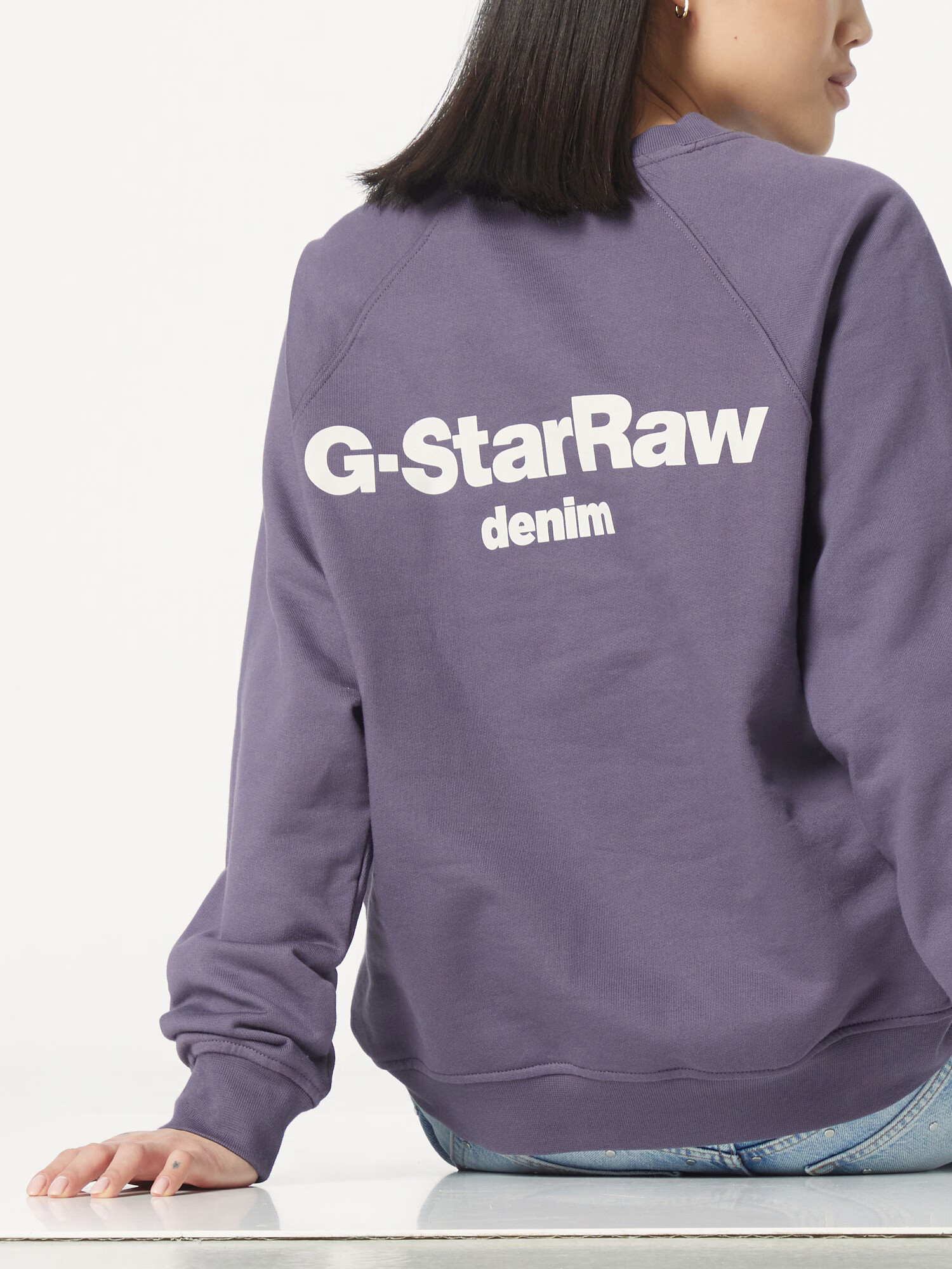 G-Star RAW Bluză de molton mov vânătă - Pled.ro