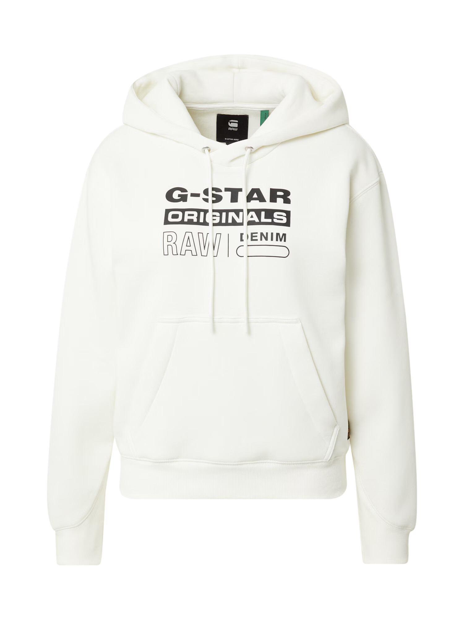 G-Star RAW Bluză de molton negru / alb - Pled.ro