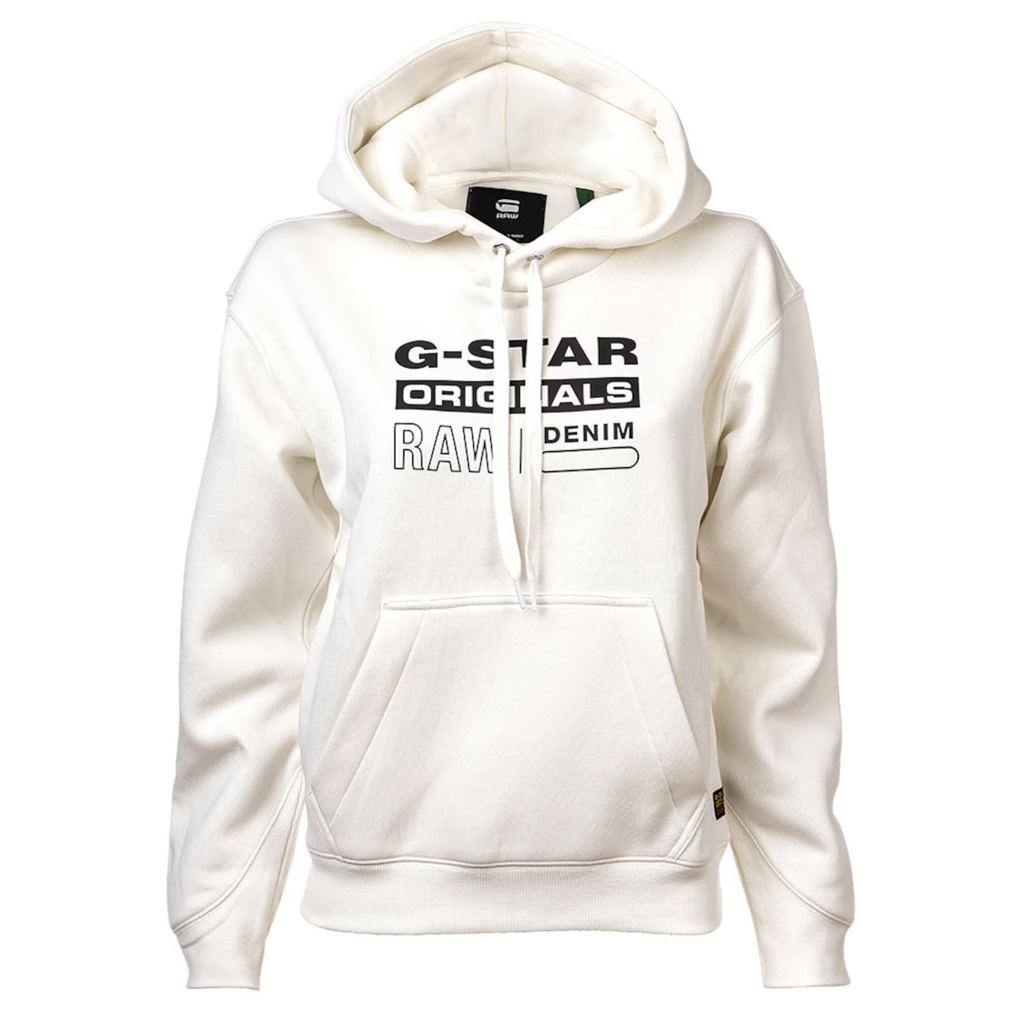 G-Star RAW Bluză de molton negru / alb - Pled.ro