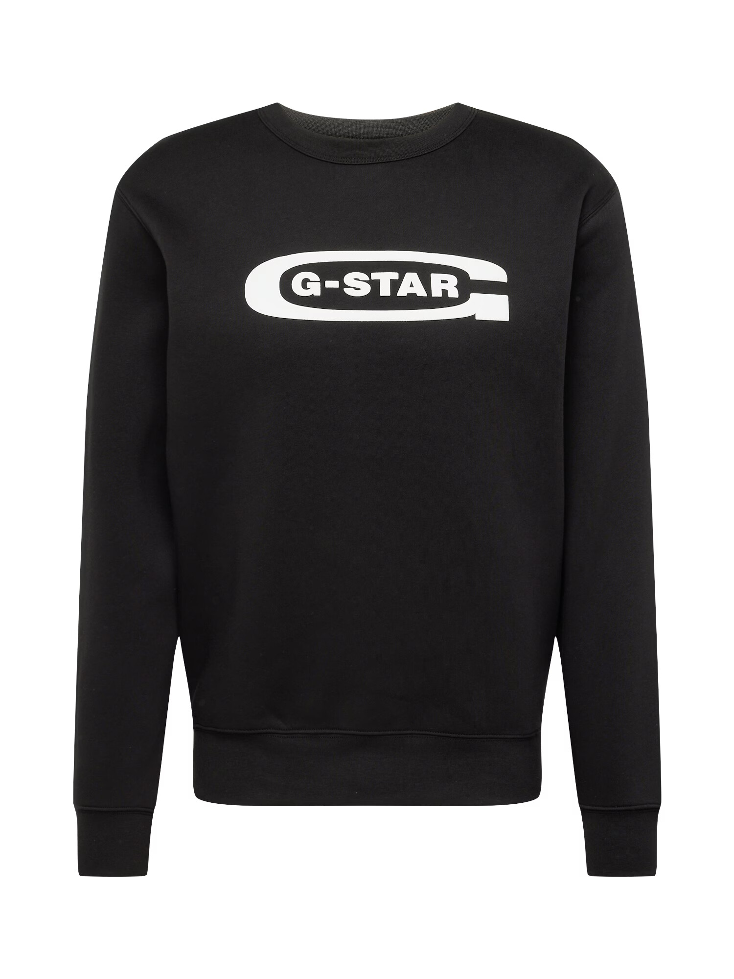 G-Star RAW Bluză de molton 'Old school' negru / alb - Pled.ro