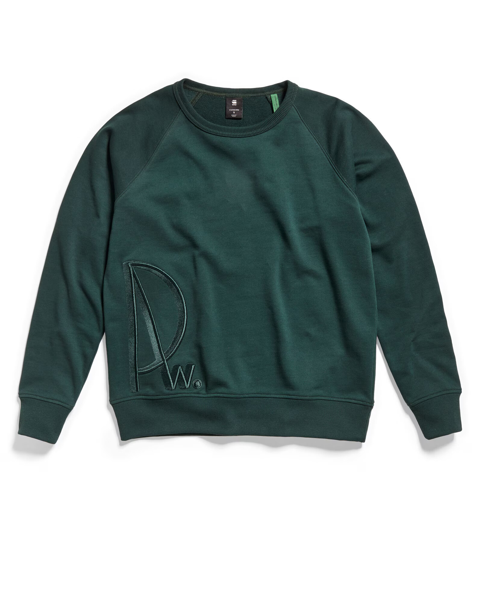 G-Star RAW Bluză de molton verde - Pled.ro