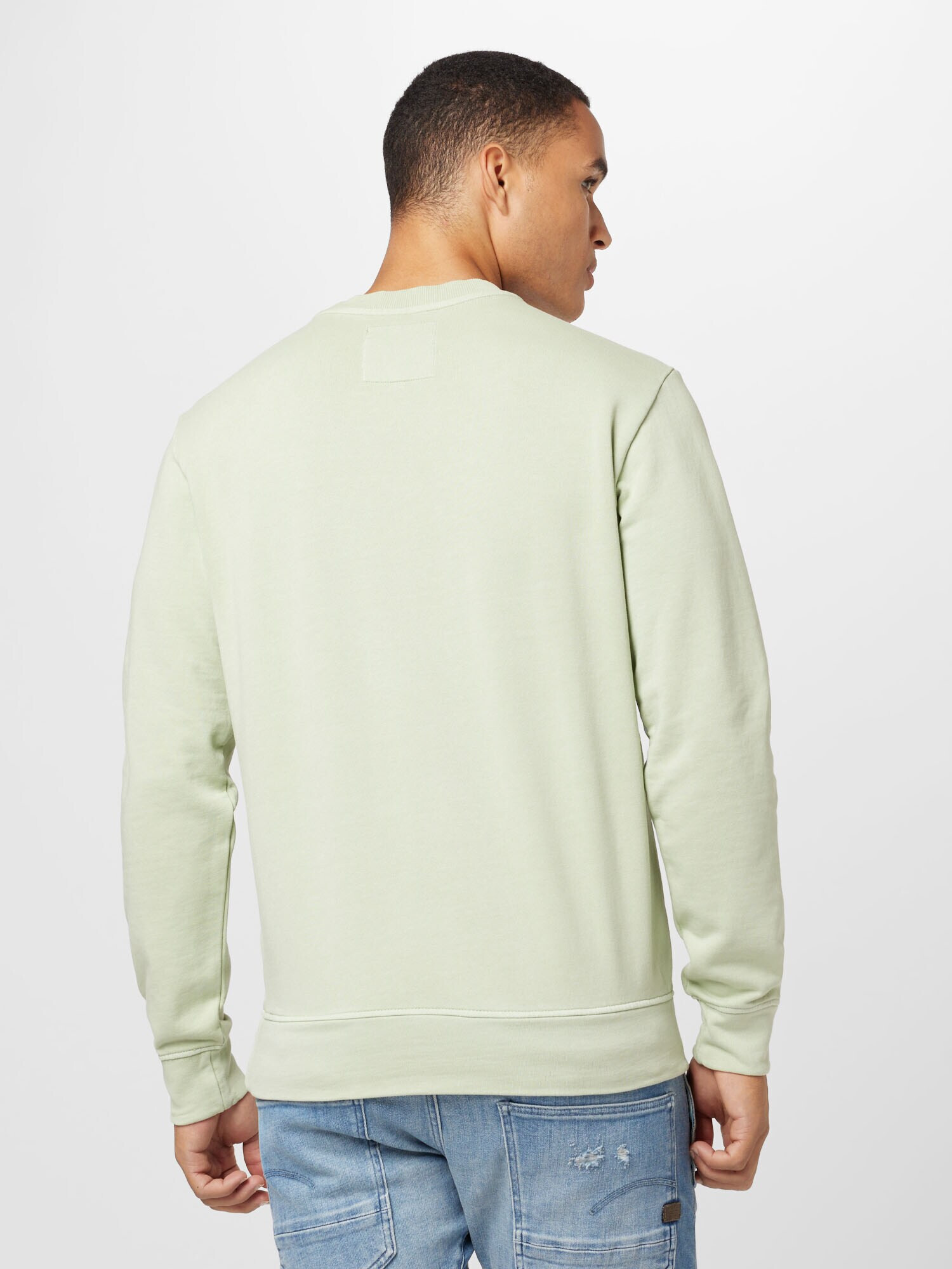 G-Star RAW Bluză de molton verde pastel - Pled.ro