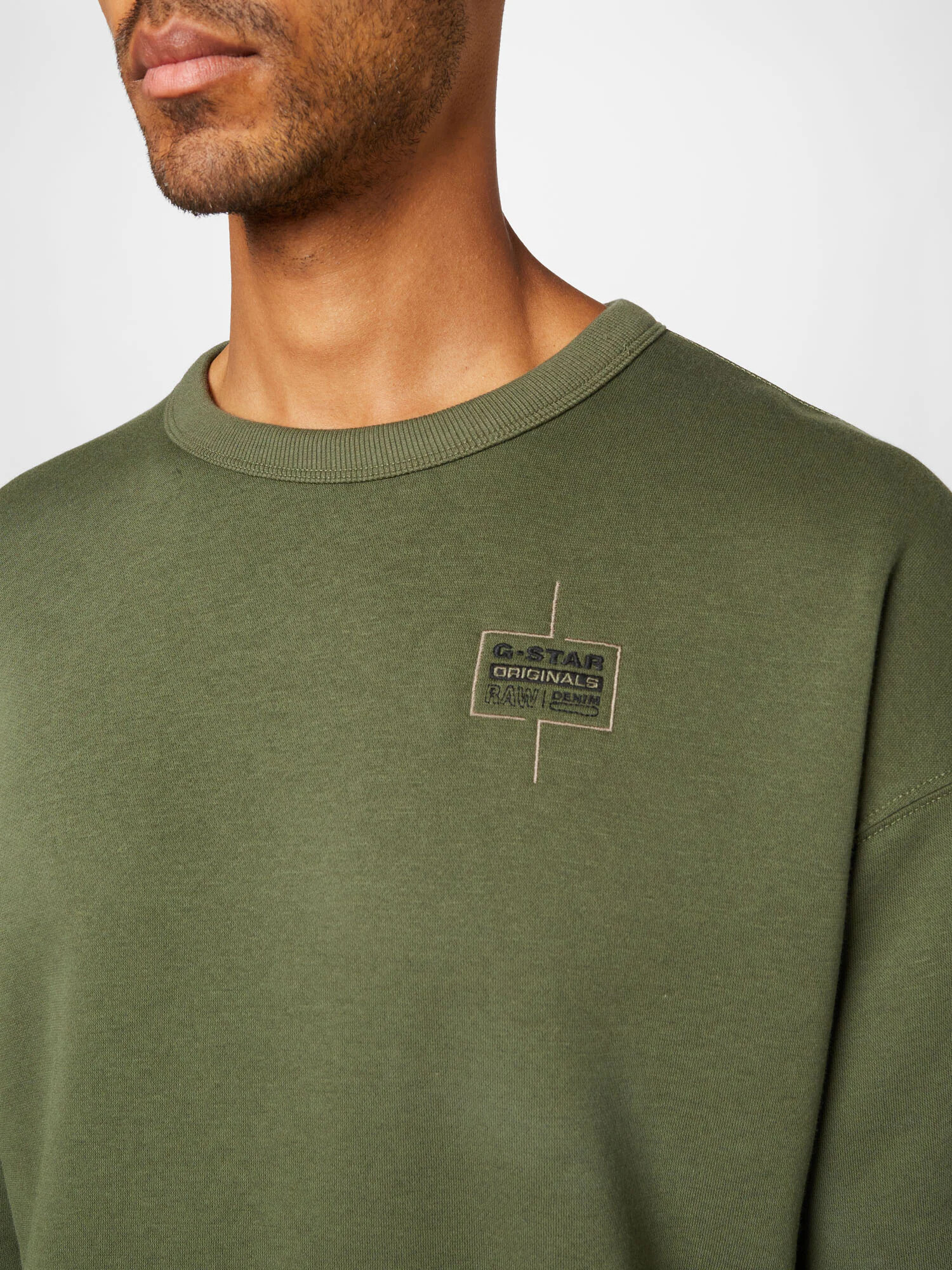 G-Star RAW Bluză de molton verde pin - Pled.ro