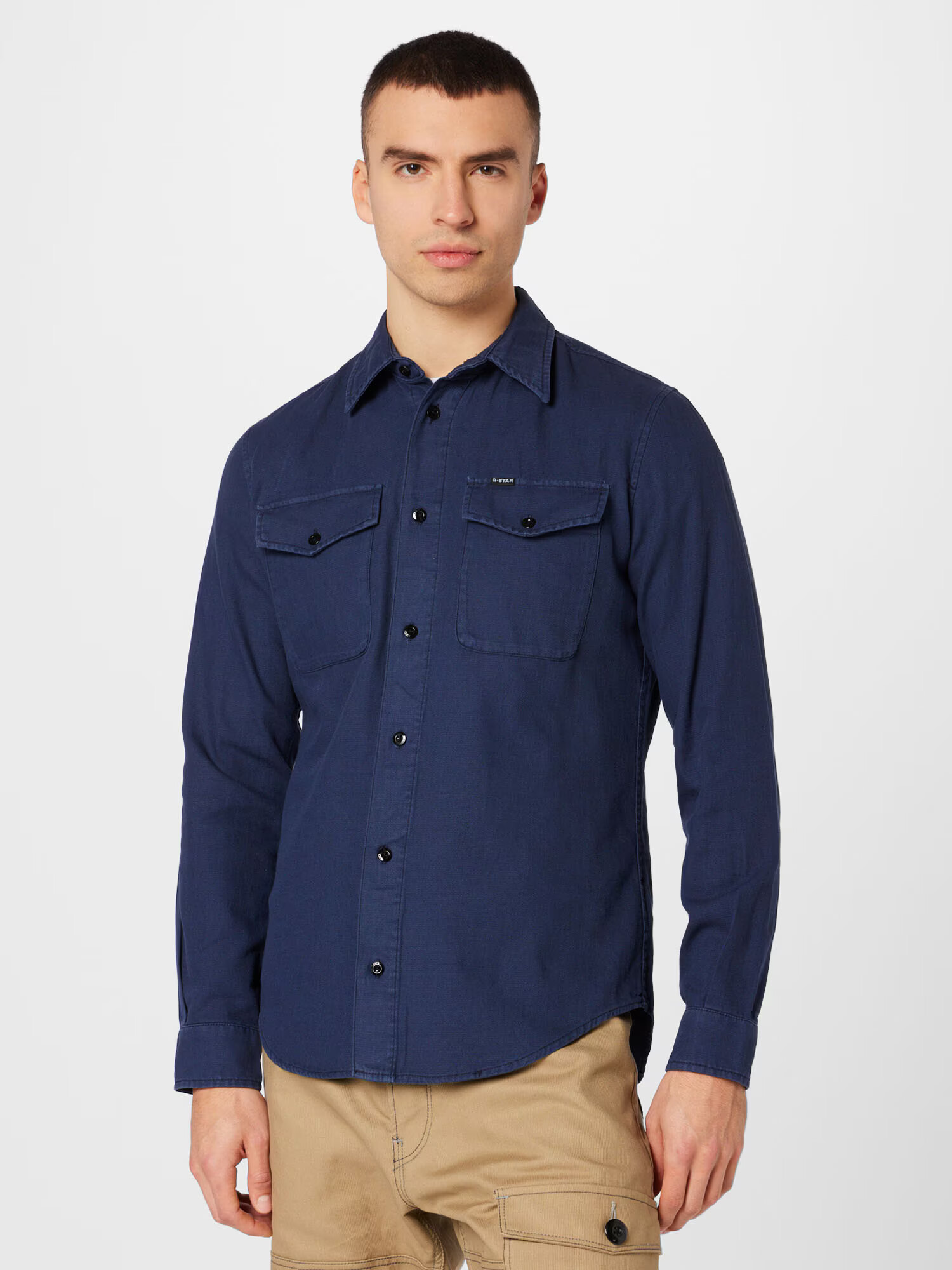 G-Star RAW Cămașă bleumarin - Pled.ro