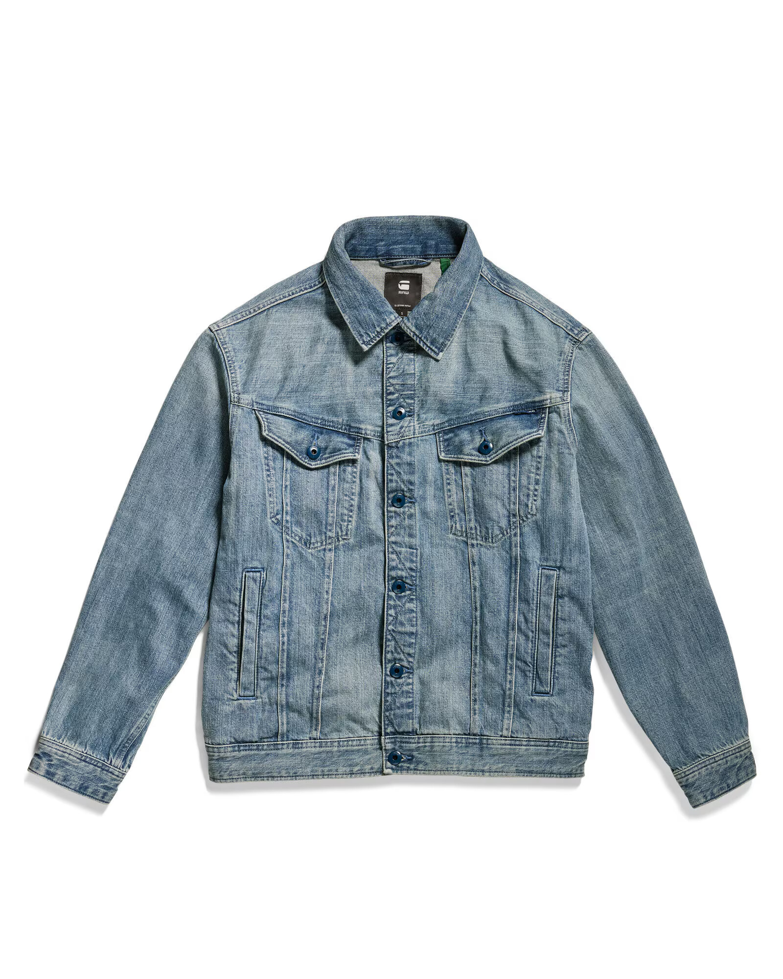 G-Star RAW Geacă de primăvară-toamnă albastru denim - Pled.ro