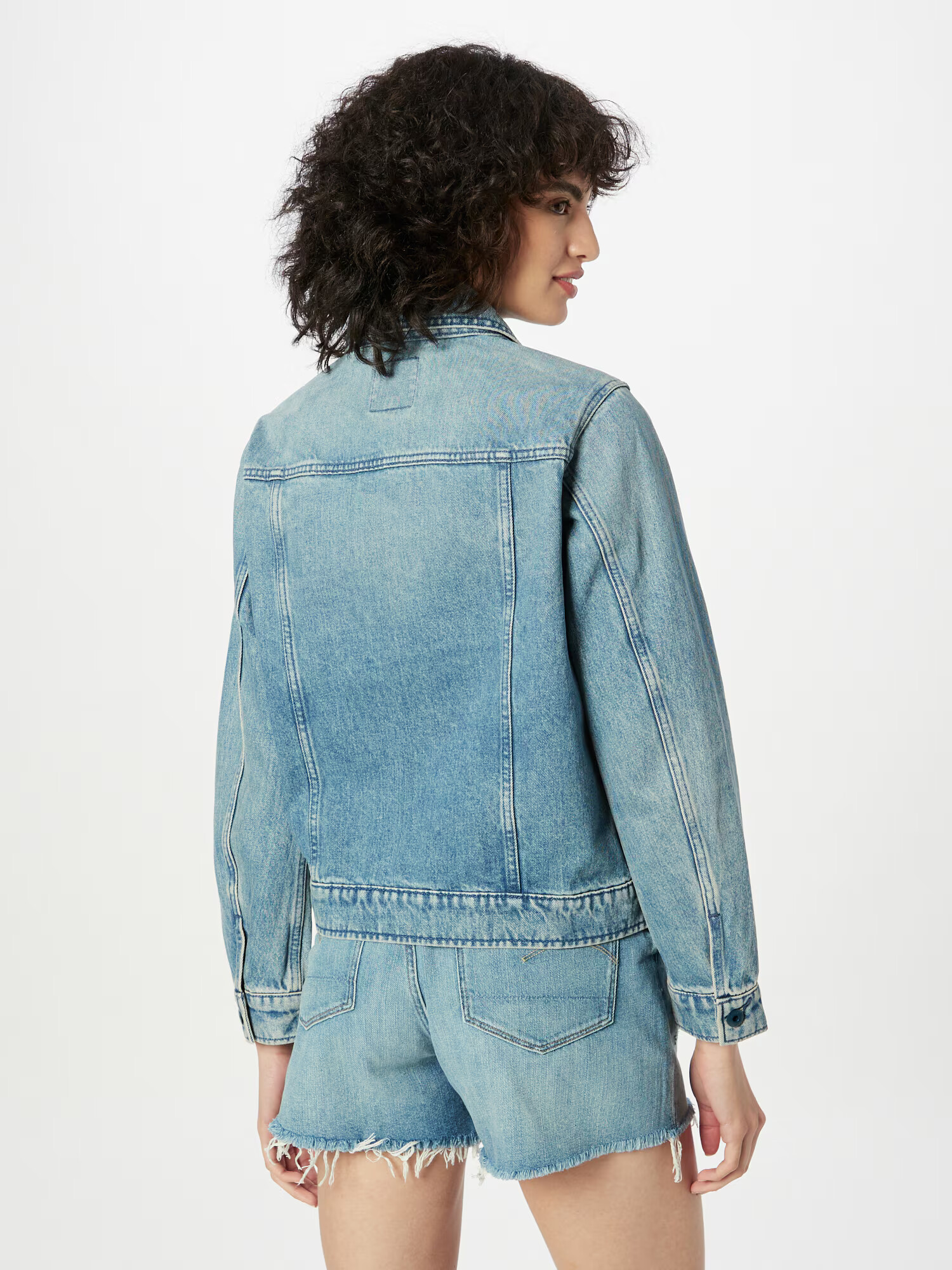 G-Star RAW Geacă de primăvară-toamnă albastru denim - Pled.ro