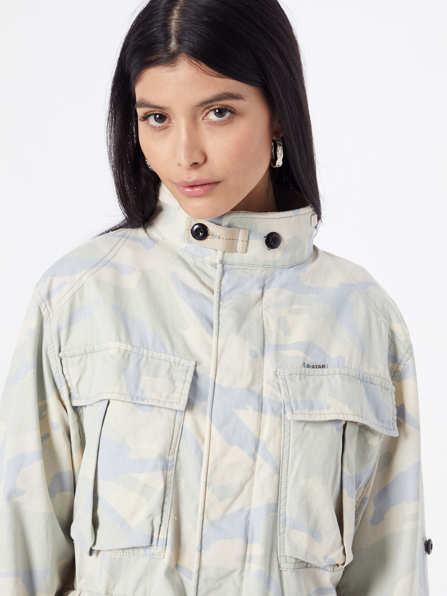 G-Star RAW Geacă de primăvară-toamnă albastru pastel / albastru deschis / alb coajă de ou - Pled.ro