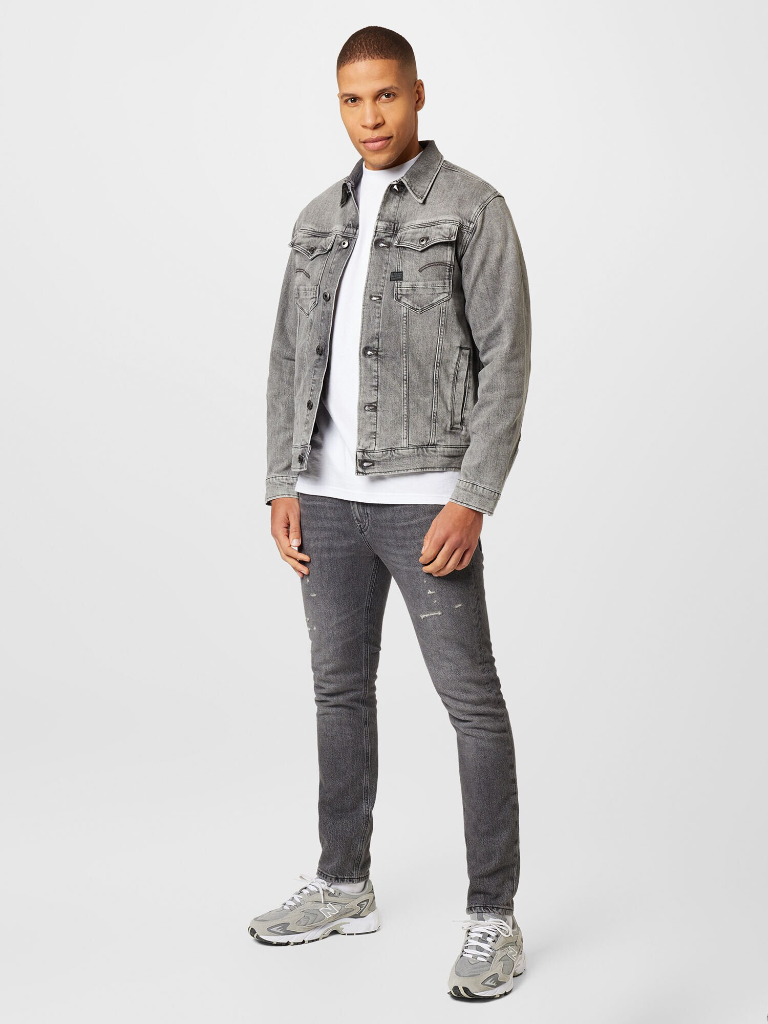 G-Star RAW Geacă de primăvară-toamnă 'Arc' gri denim - Pled.ro