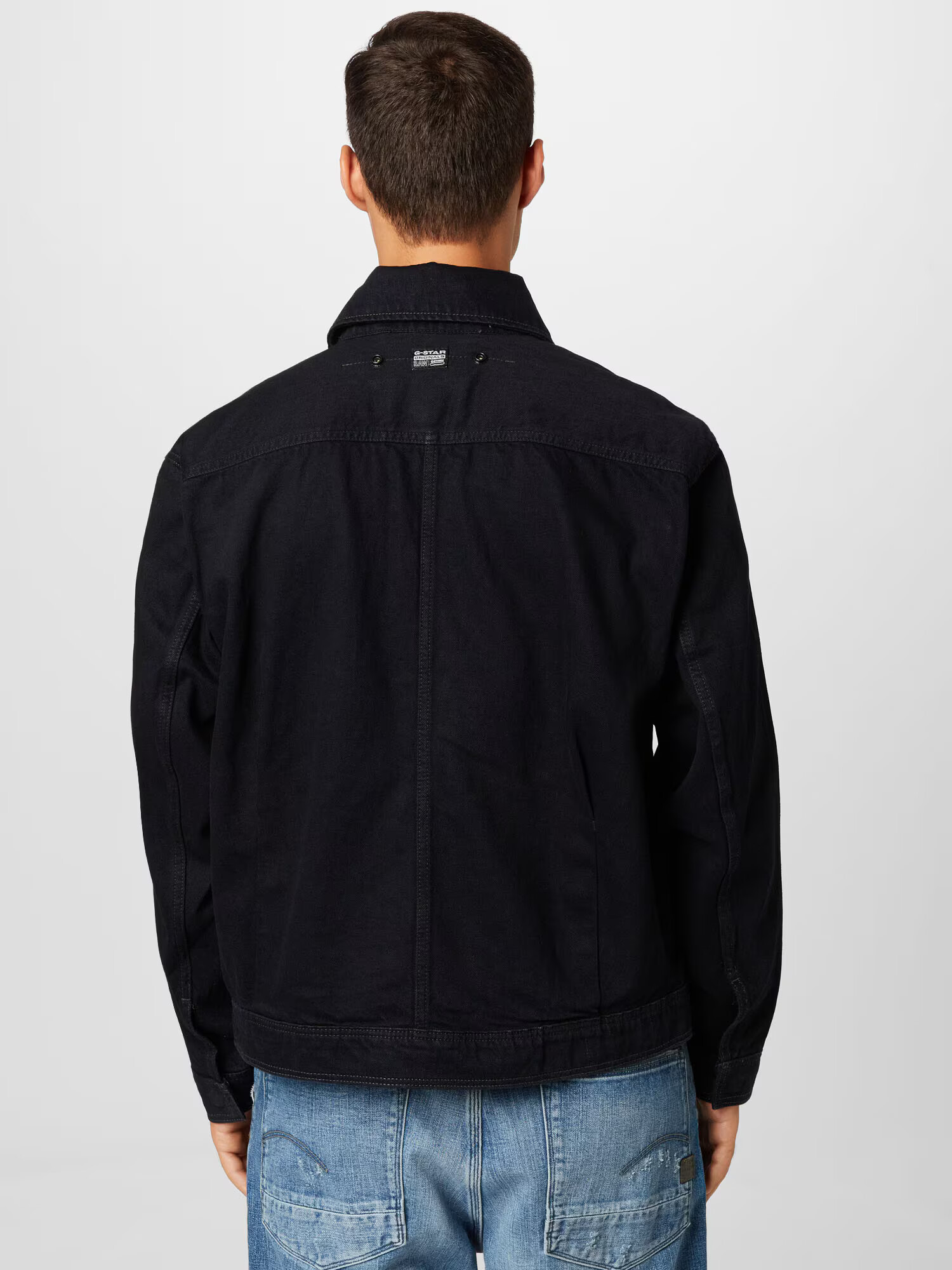 G-Star RAW Geacă de primăvară-toamnă negru denim - Pled.ro