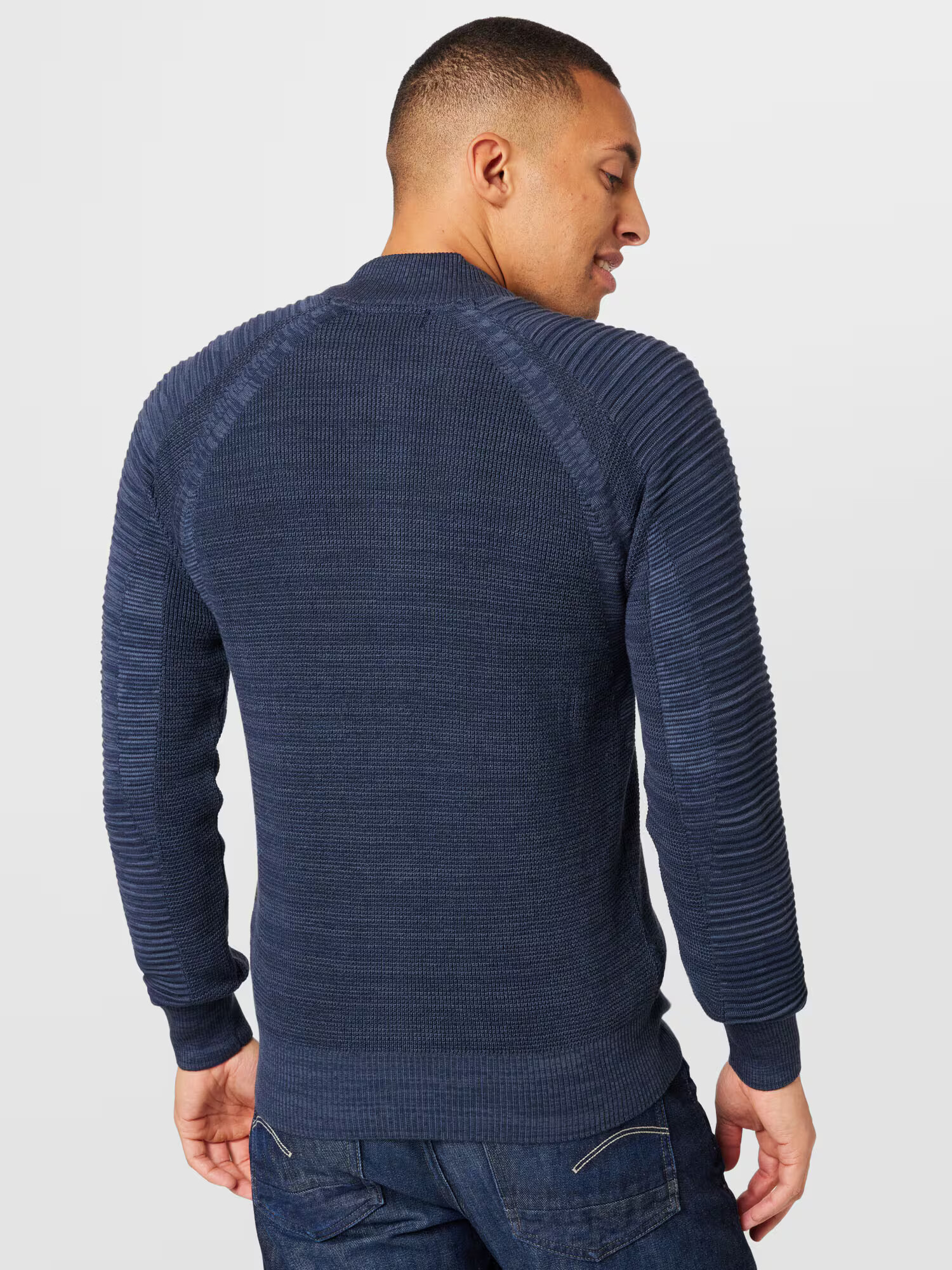 G-Star RAW Geacă tricotată bleumarin - Pled.ro