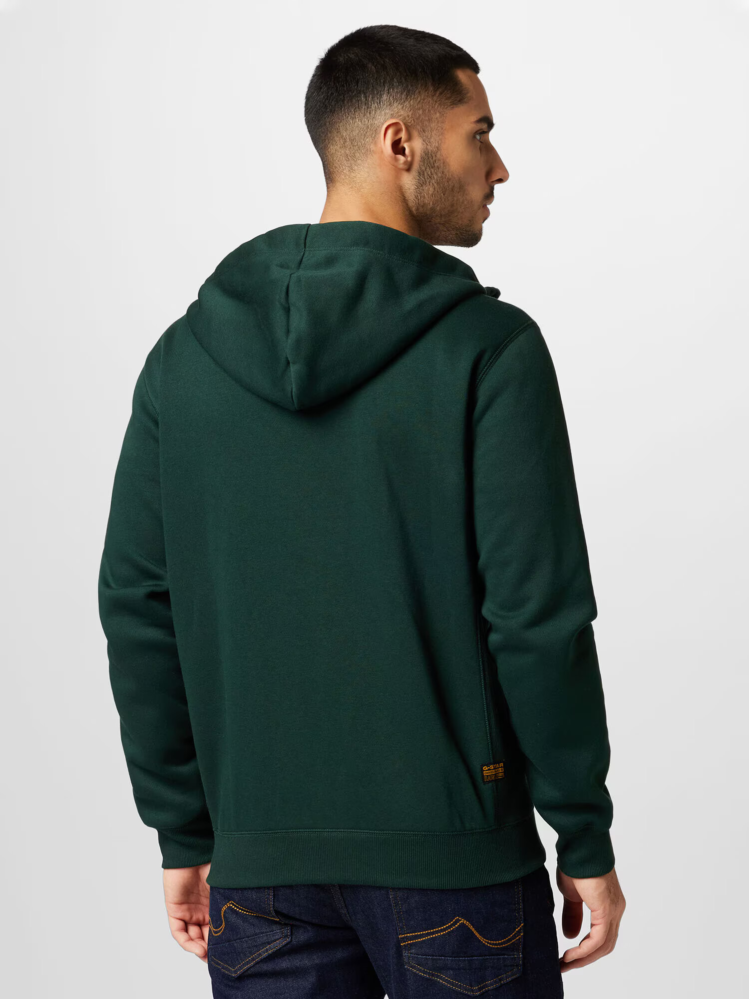 G-Star RAW Hanorac 'Premium Core' albastru deschis / verde închis - Pled.ro