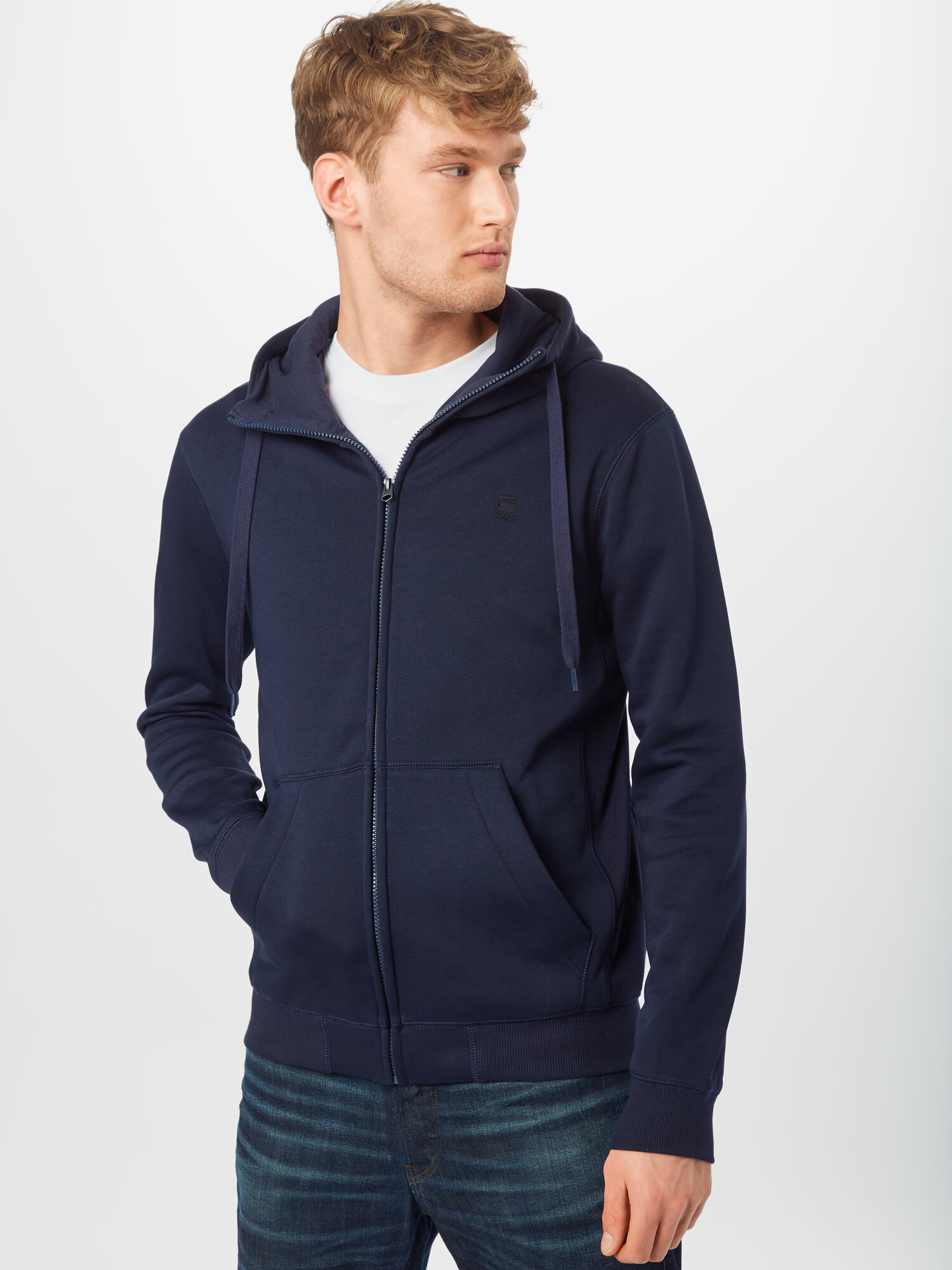 G-Star RAW Hanorac 'Premium Core' bleumarin - Pled.ro