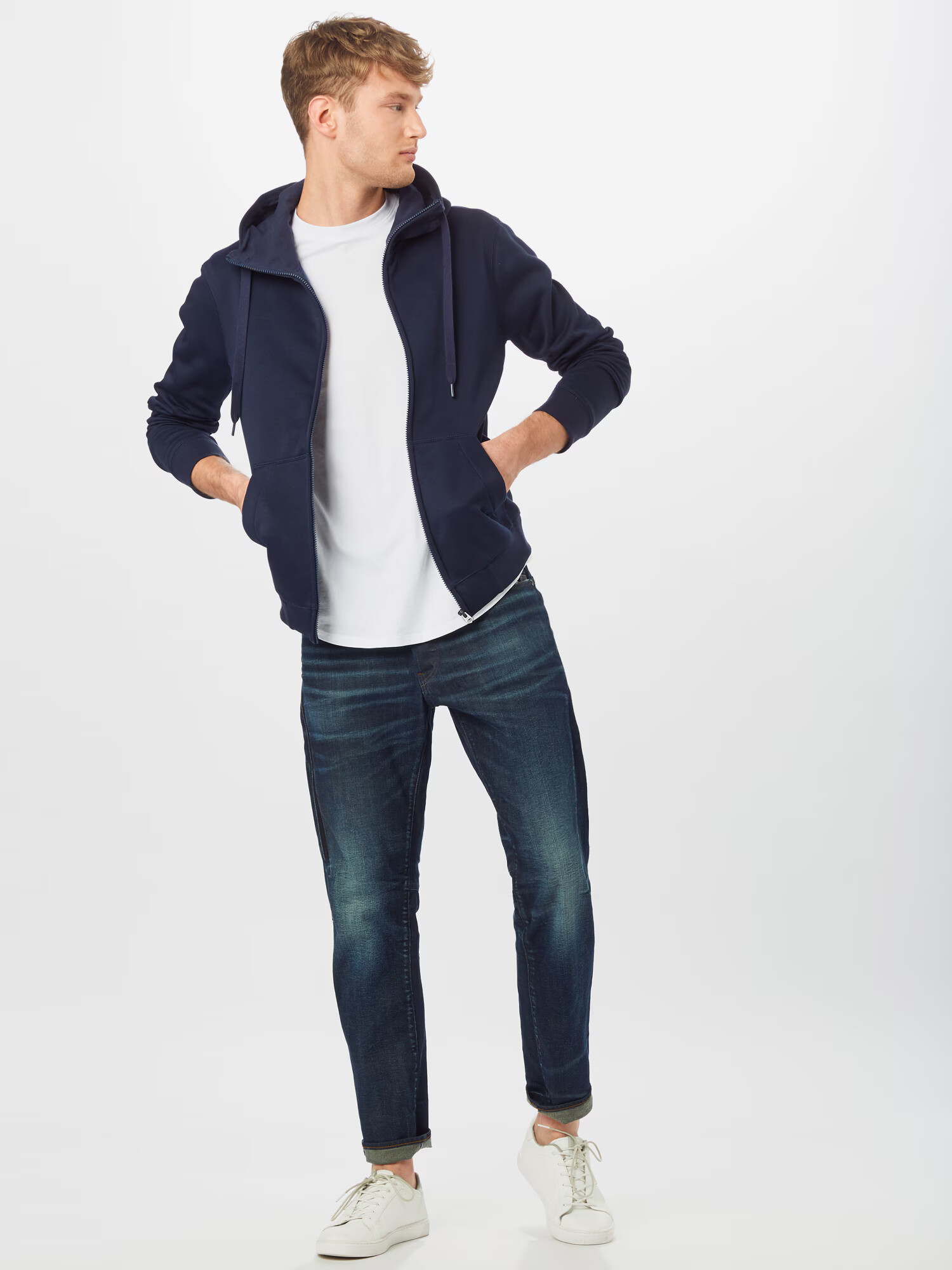 G-Star RAW Hanorac 'Premium Core' bleumarin - Pled.ro