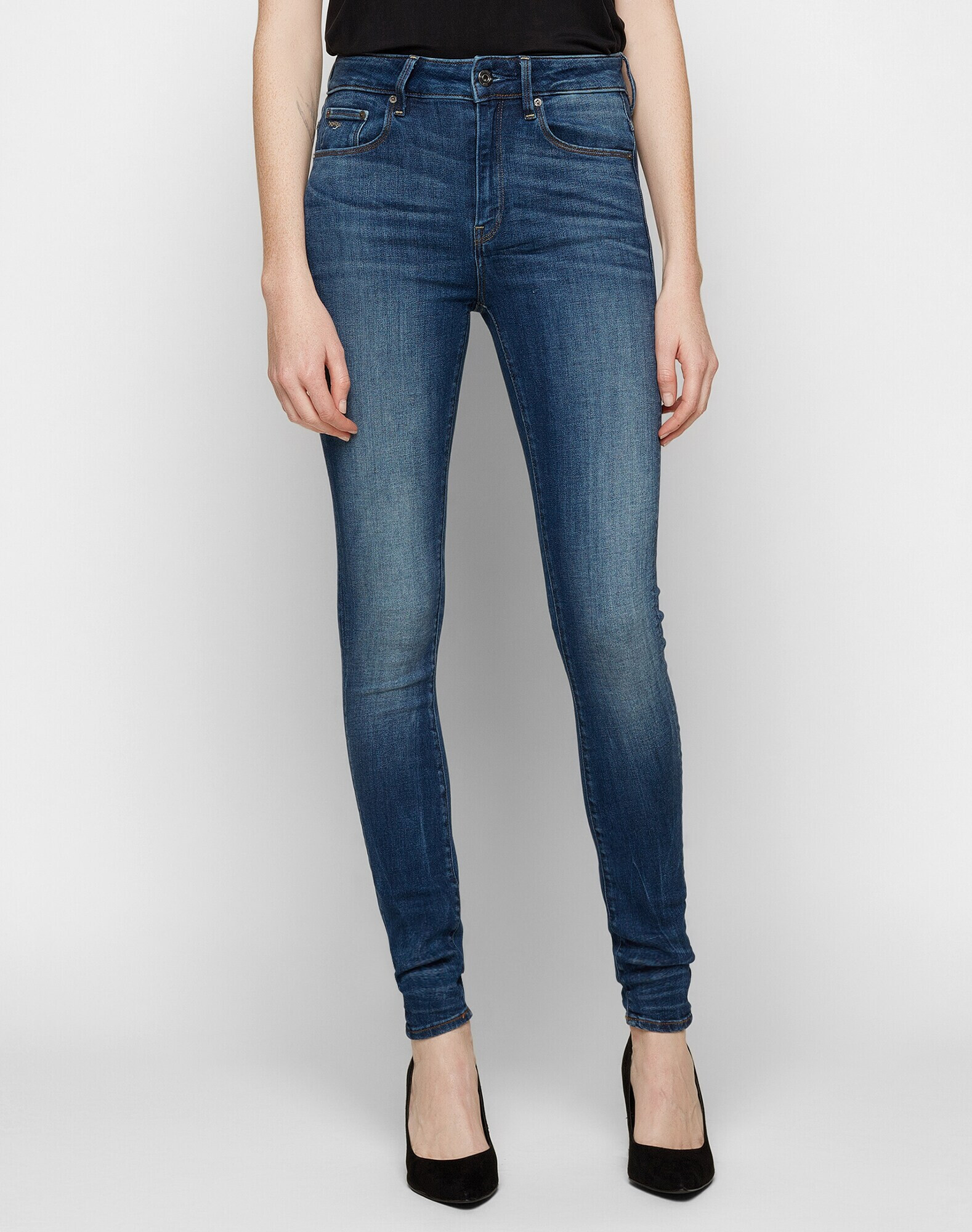 G-Star RAW Jeans '3301 High Skinny Wmn' albastru denim - Pled.ro