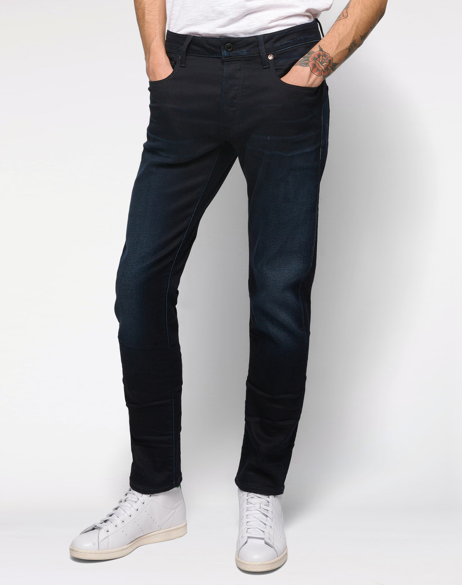 G-Star RAW Jeans '3301 Slim' albastru închis - Pled.ro