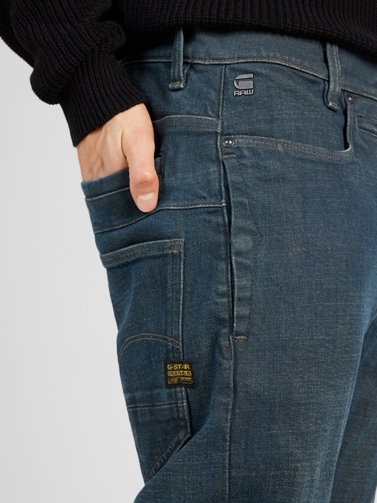 G-Star RAW Jeans 'D-Staq 3D' albastru închis - Pled.ro