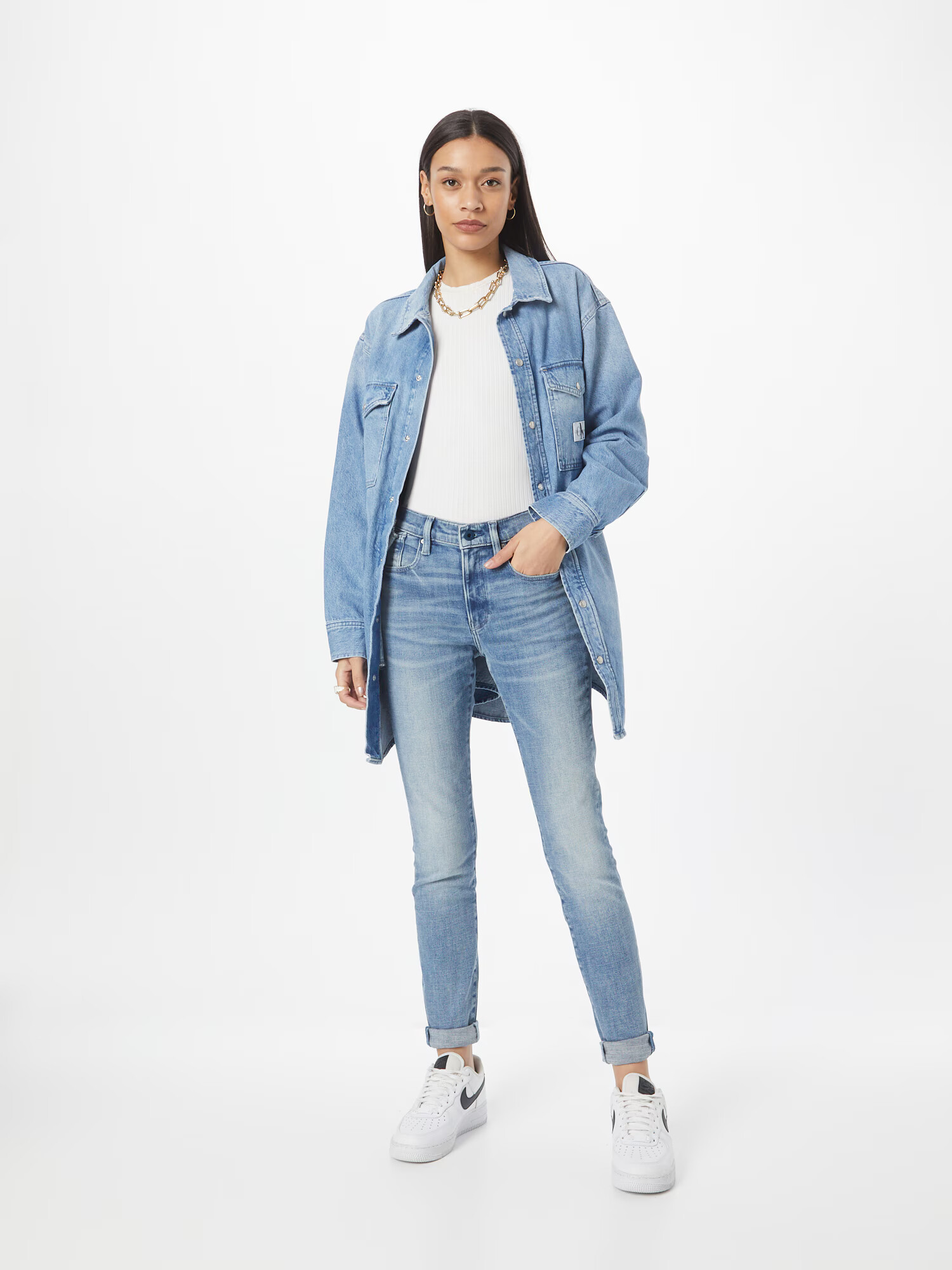 G-Star RAW Jeans 'Hana' albastru deschis - Pled.ro