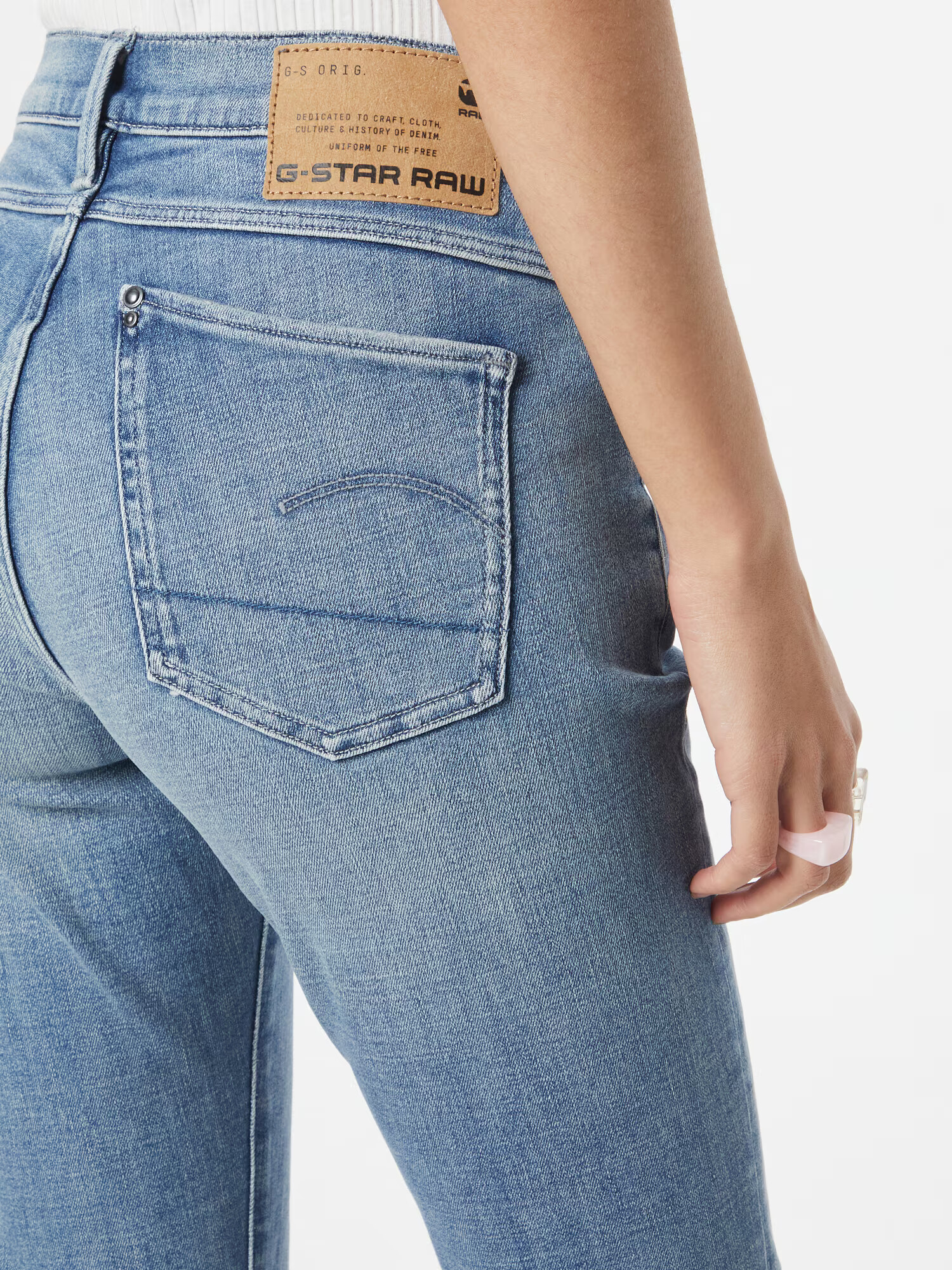 G-Star RAW Jeans 'Hana' albastru deschis - Pled.ro